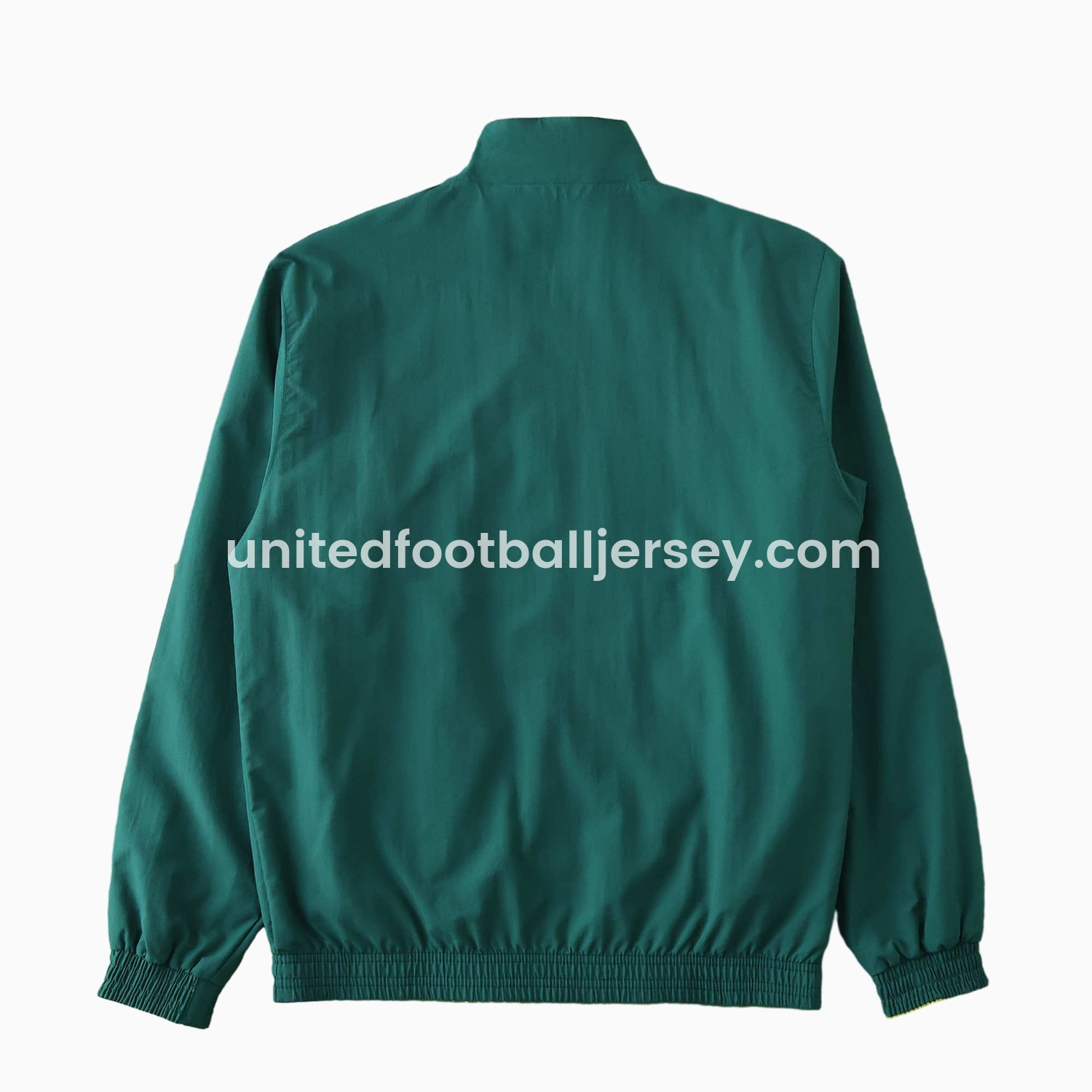 unitedfutballjersey-Newcastle United 24-25 Retro Style Double Sided Reversible Windbreaker - Green & Yellow