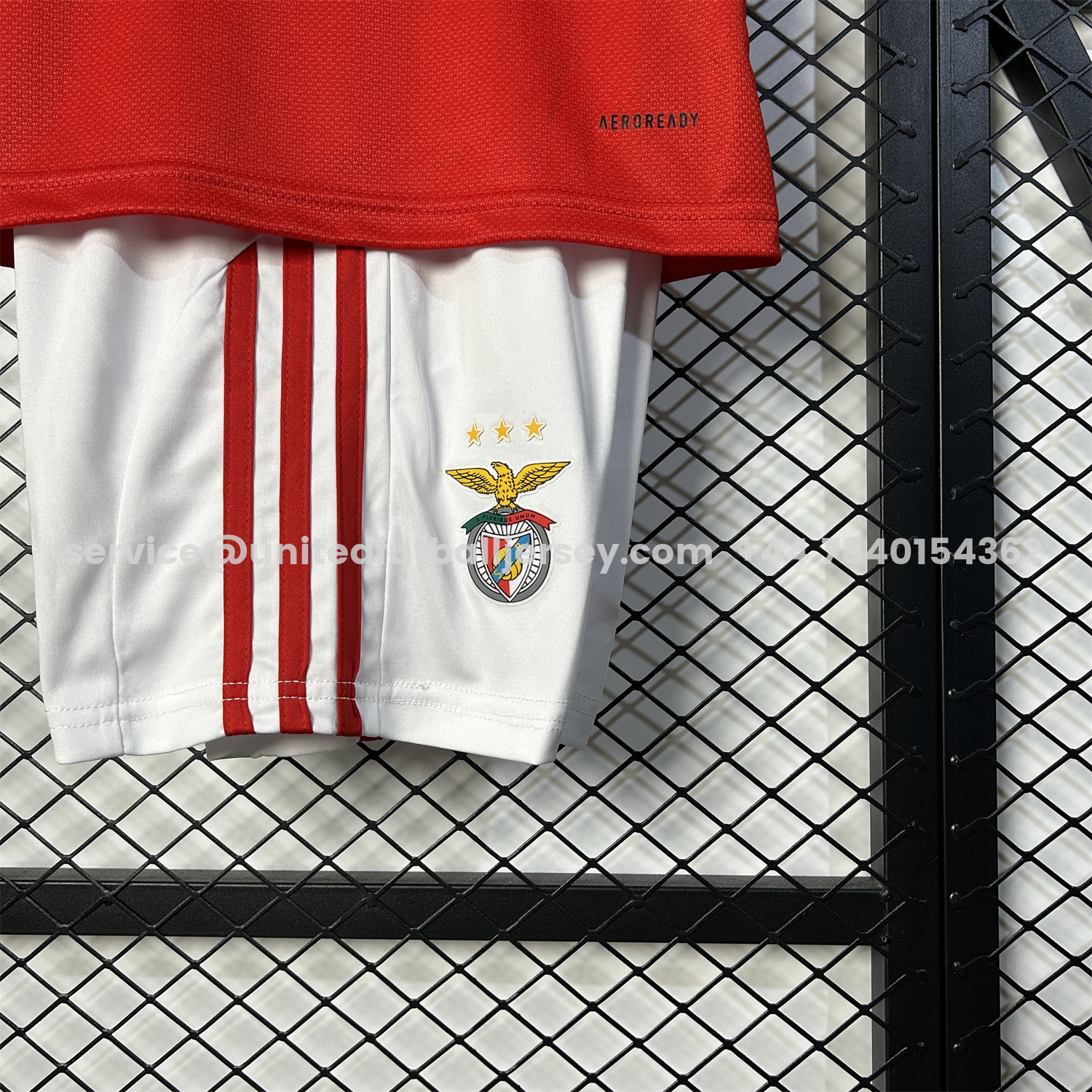 unitedfutballjersey-Benfica 25-26 Home Kids Kit