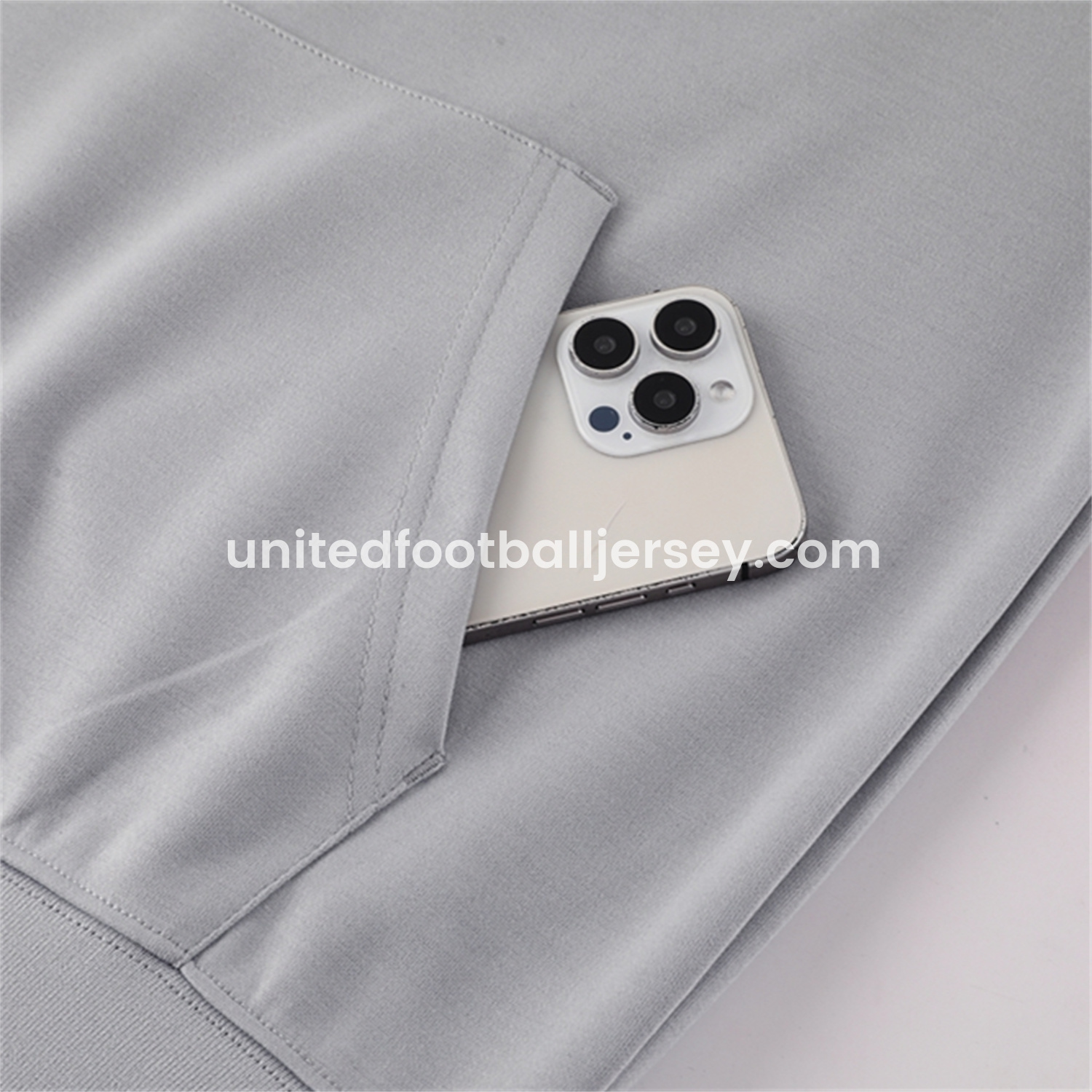 unitedfutballjersey-Manchester United 25-26 Originals Varsity Hoodie Set - Grey Hoodie and Pants