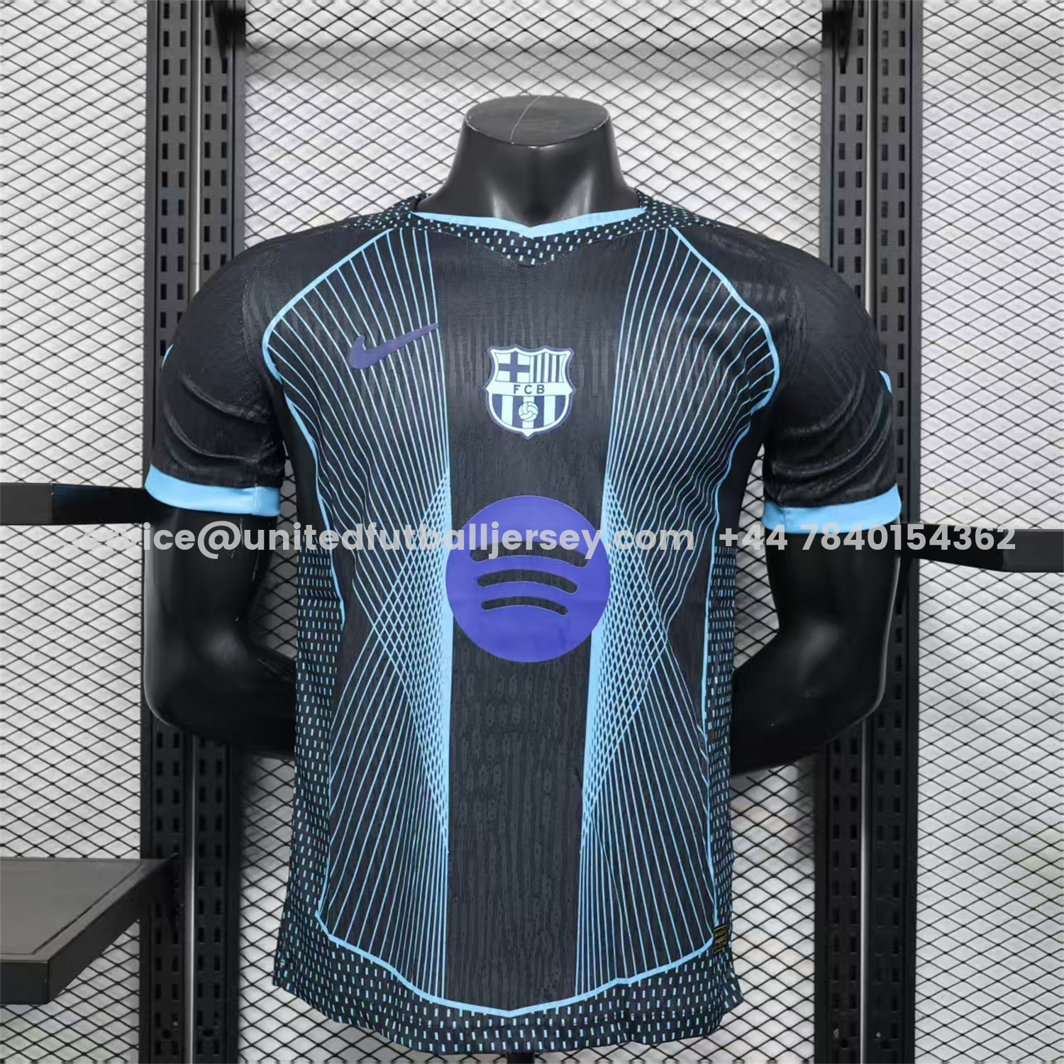 unitedfutballjersey-Barcelona 25-26 T90 Black Special Jersey - Player Version