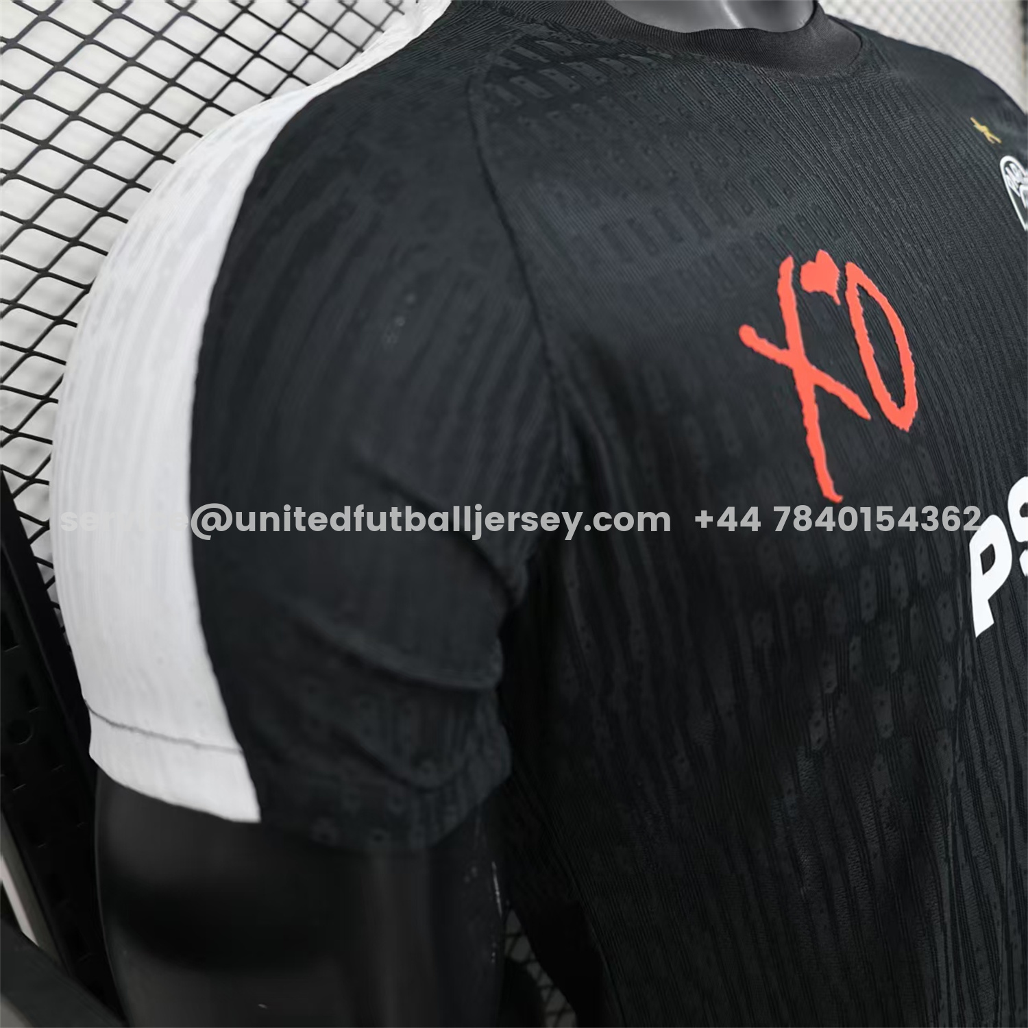 unitedfutballjersey-Paris Saint-Germain PSG 25-26 Black XO Special Jersey - Player Version