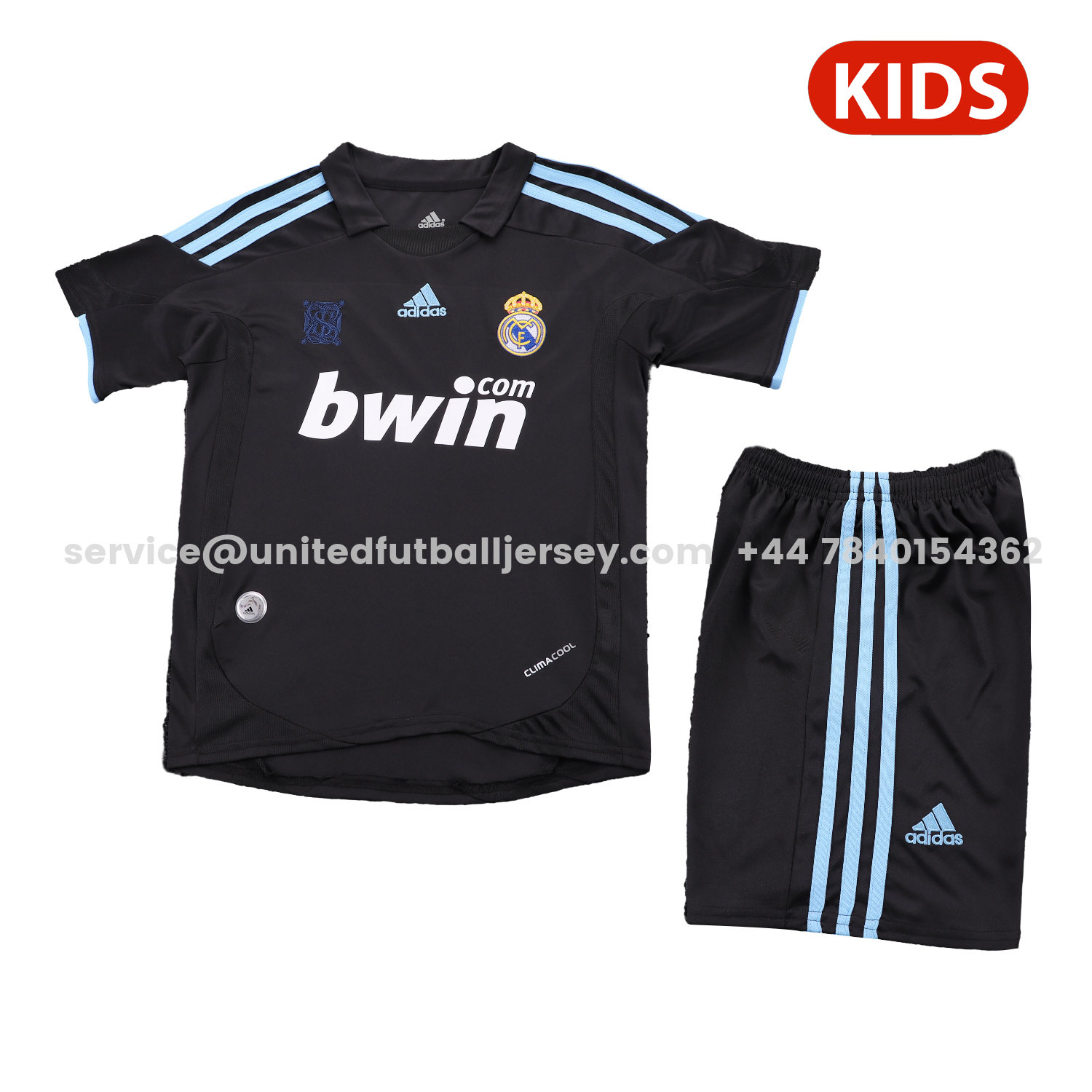 unitedfutballjersey-Retro Real Madrid 2009-10 Away Kids Kit