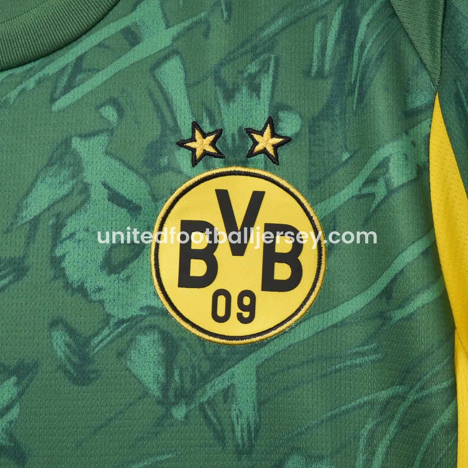 unitedfutballjersey-Dortmund 25-26 Green Goalkeeper Unsponsored Jersey - Fans Version