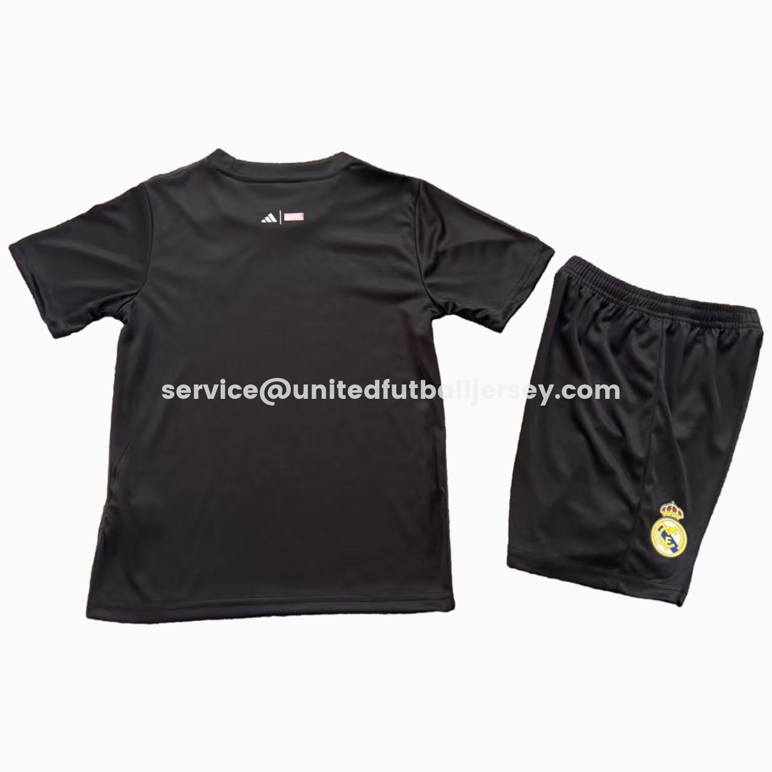 unitedfutballjersey-Real Madrid 25-26 Black Thunder Comics Special Kids Kit