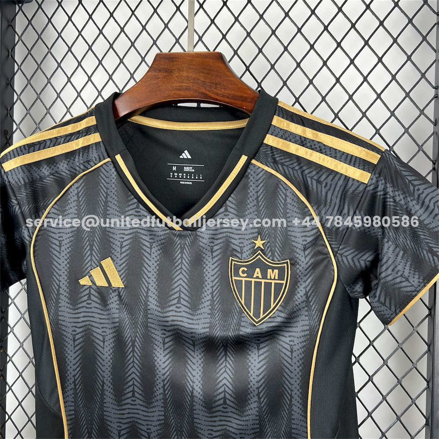 unitedfutballjersey-Women's Atletico Mineiro 25-26 Third Black And Gold Unsponsored Jersey