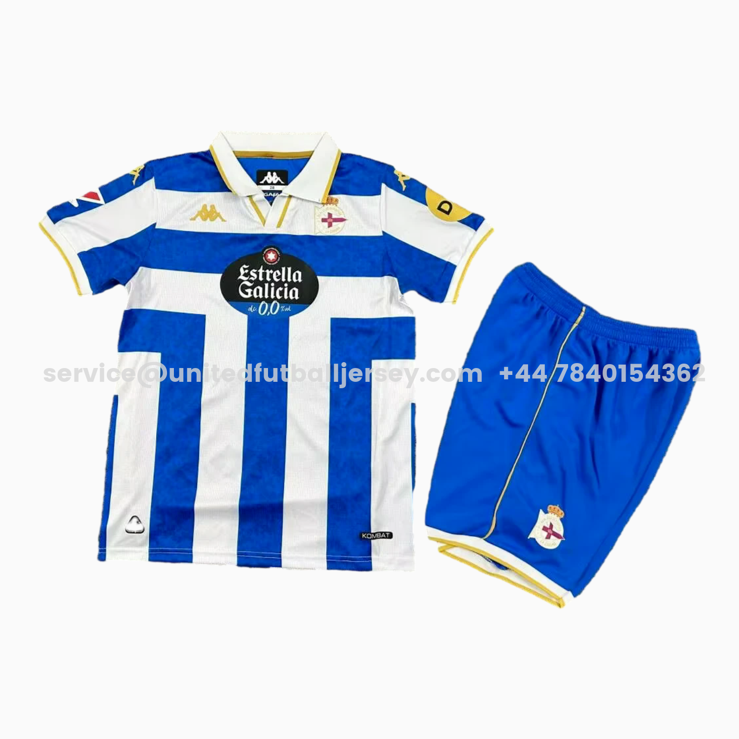 unitedfutballjersey-Deportivo de La Coruña 25-26 Home Kids Kit