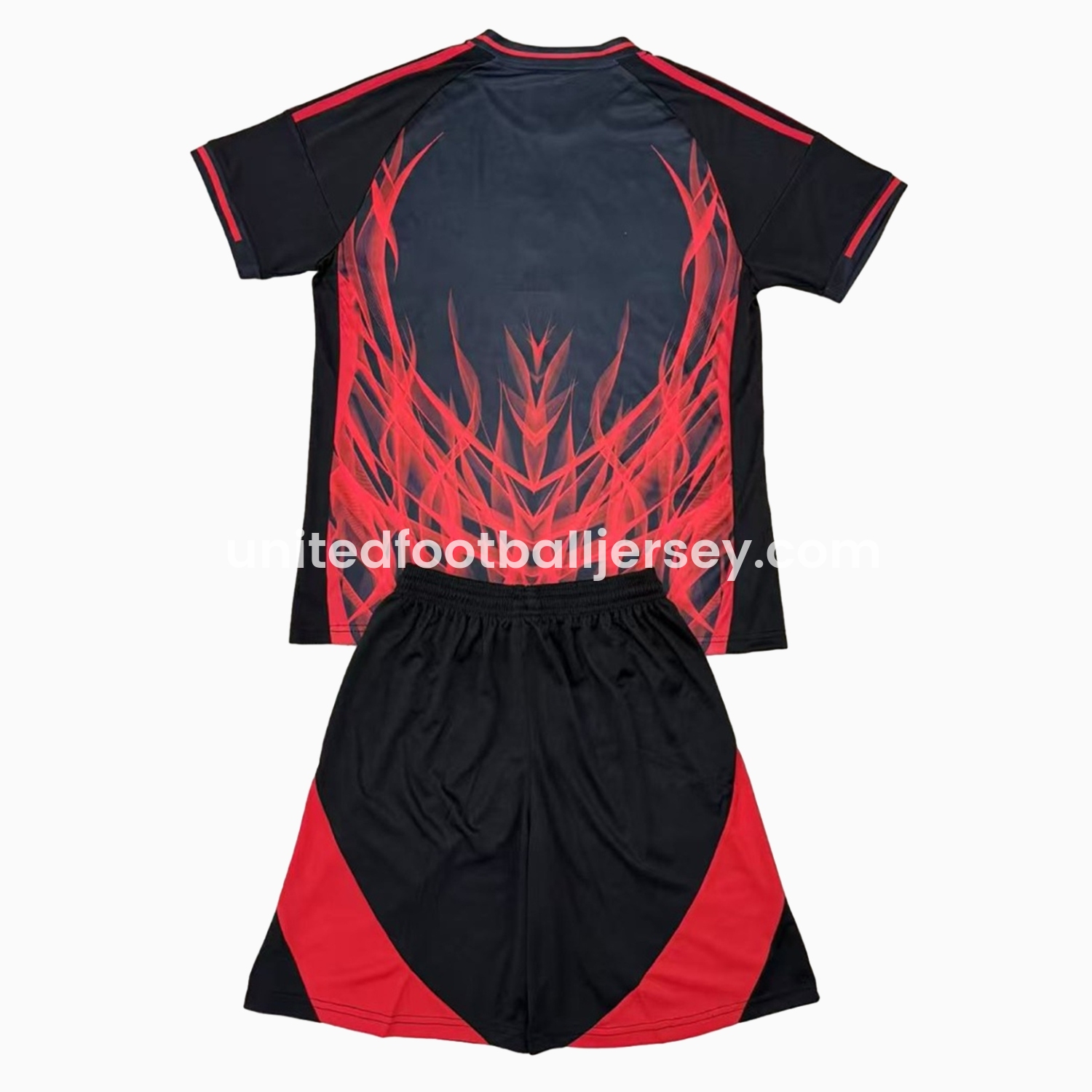 unitedfutballjersey-Benfica 24-25 Black and Red Special Edition Kids Kit