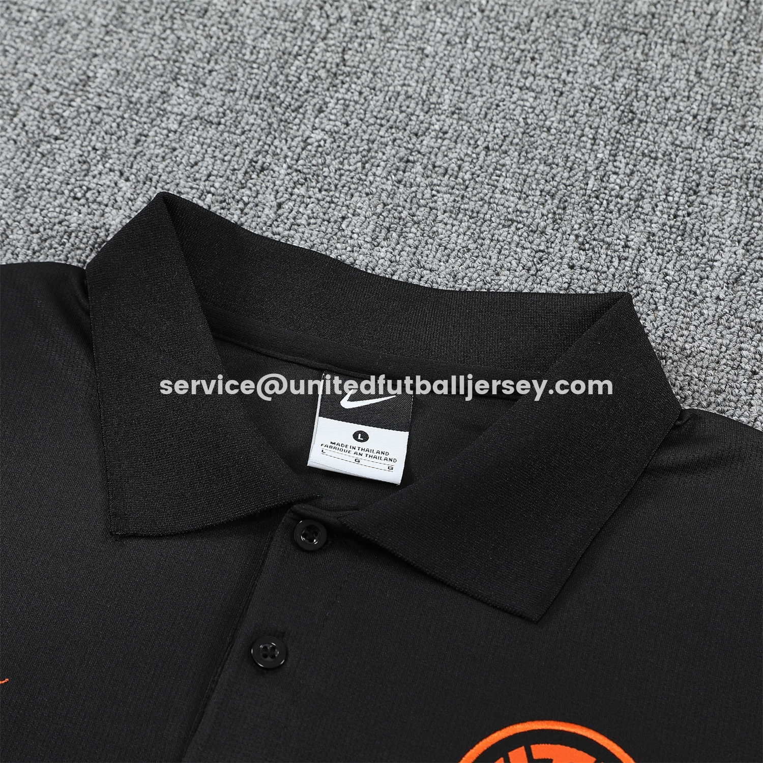 unitedfutballjersey-Inter Milan 25-26 POLO Short-Sleeve Training Set - Black Top and Black Pants