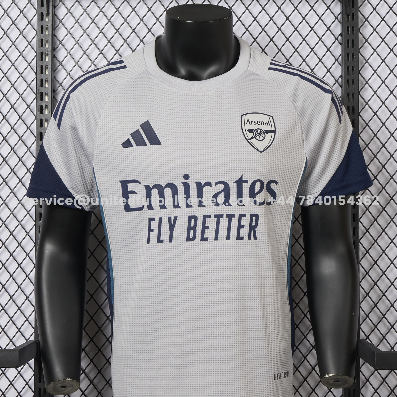 unitedfutballjersey-Arsenal 25-26 White Training Jersey - Player Version