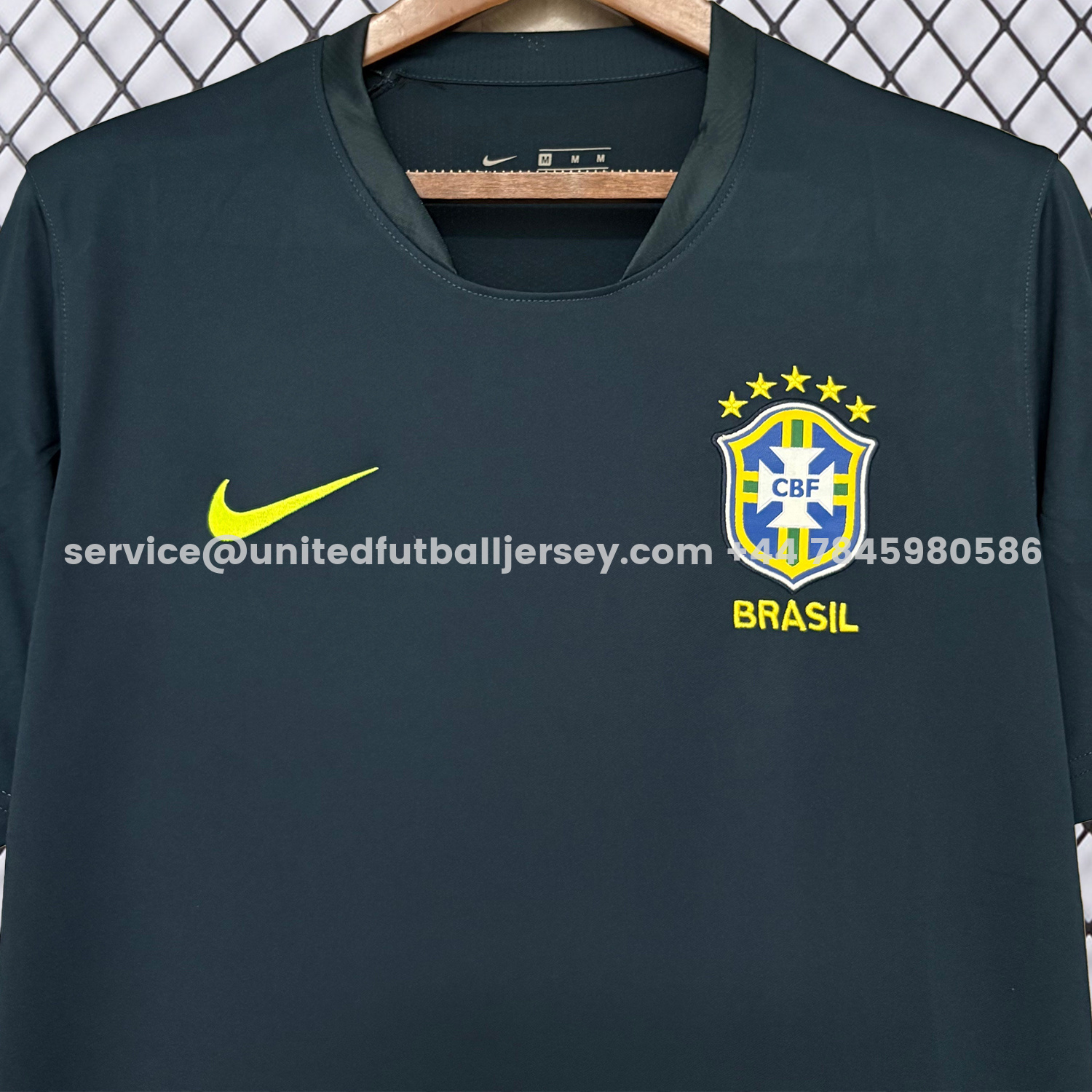 unitedfutballjersey-Brazil 2026 Dark Blue Training Jersey - Fans Version
