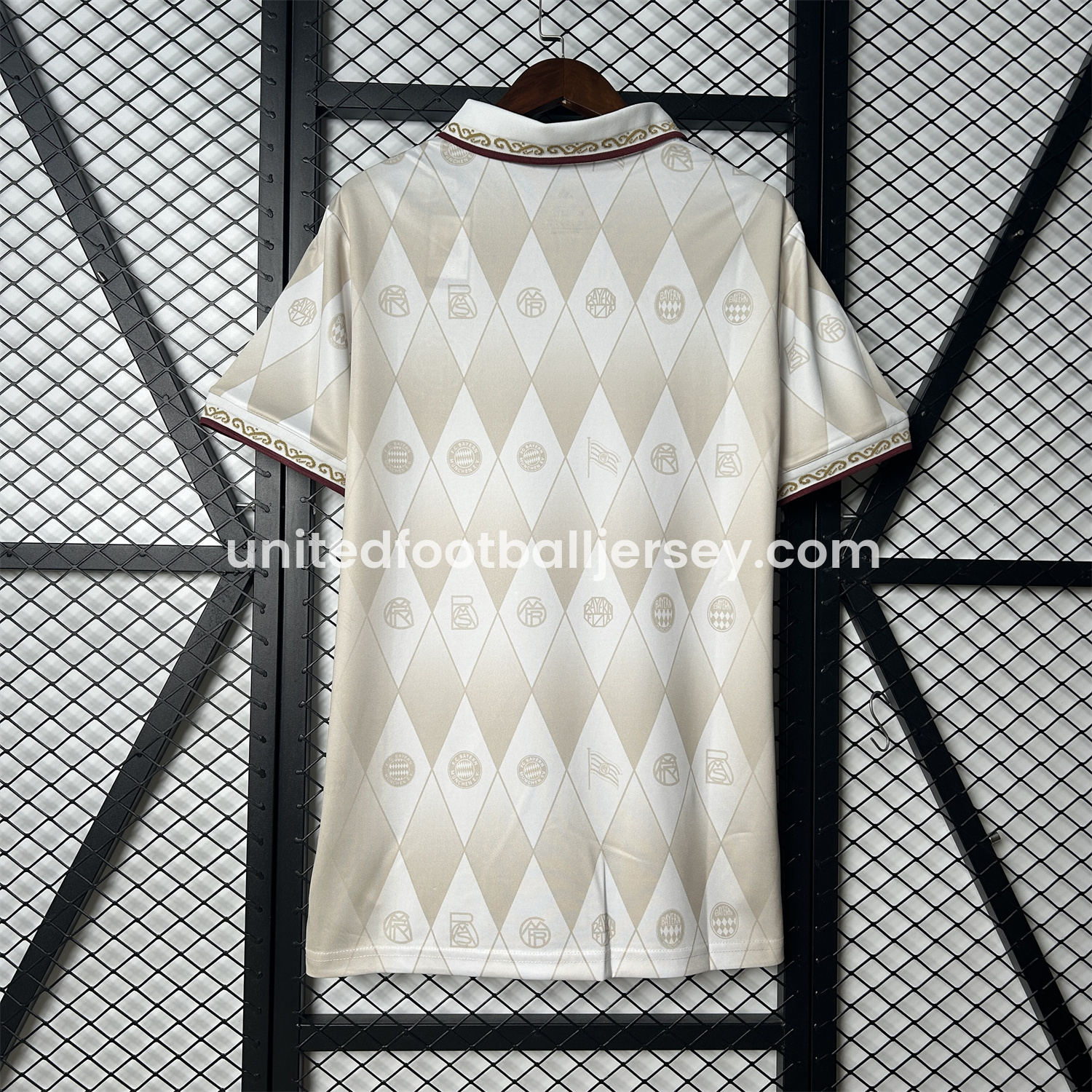 unitedfutballjersey-Bayern Munich 2025 125th Anniversary Diamond Pattern Special Edition Jersey - Fans Version
