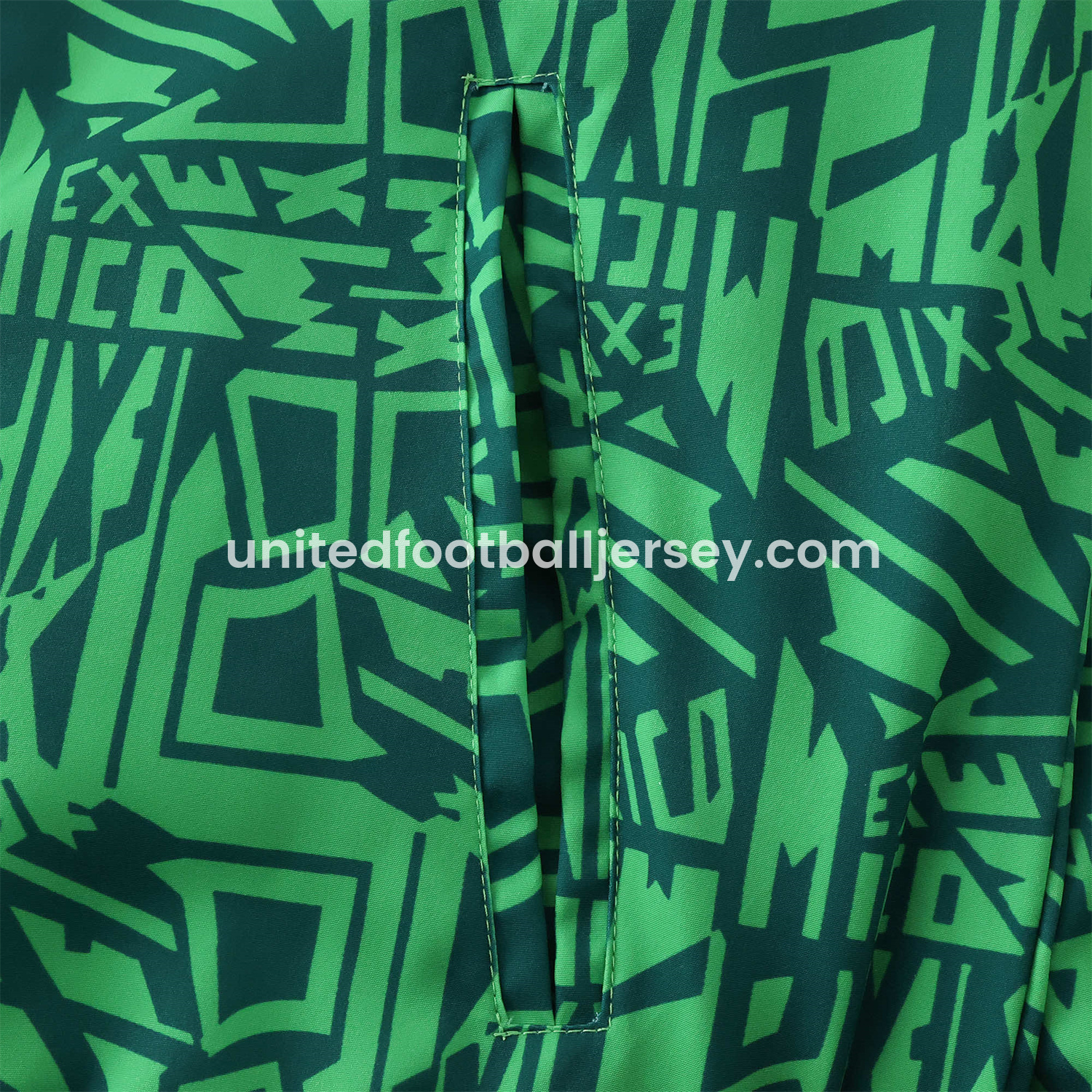 unitedfutballjersey-Retro Mexico 1994 Retro Style Double Sided Reversible Windbreaker - Green & Grey