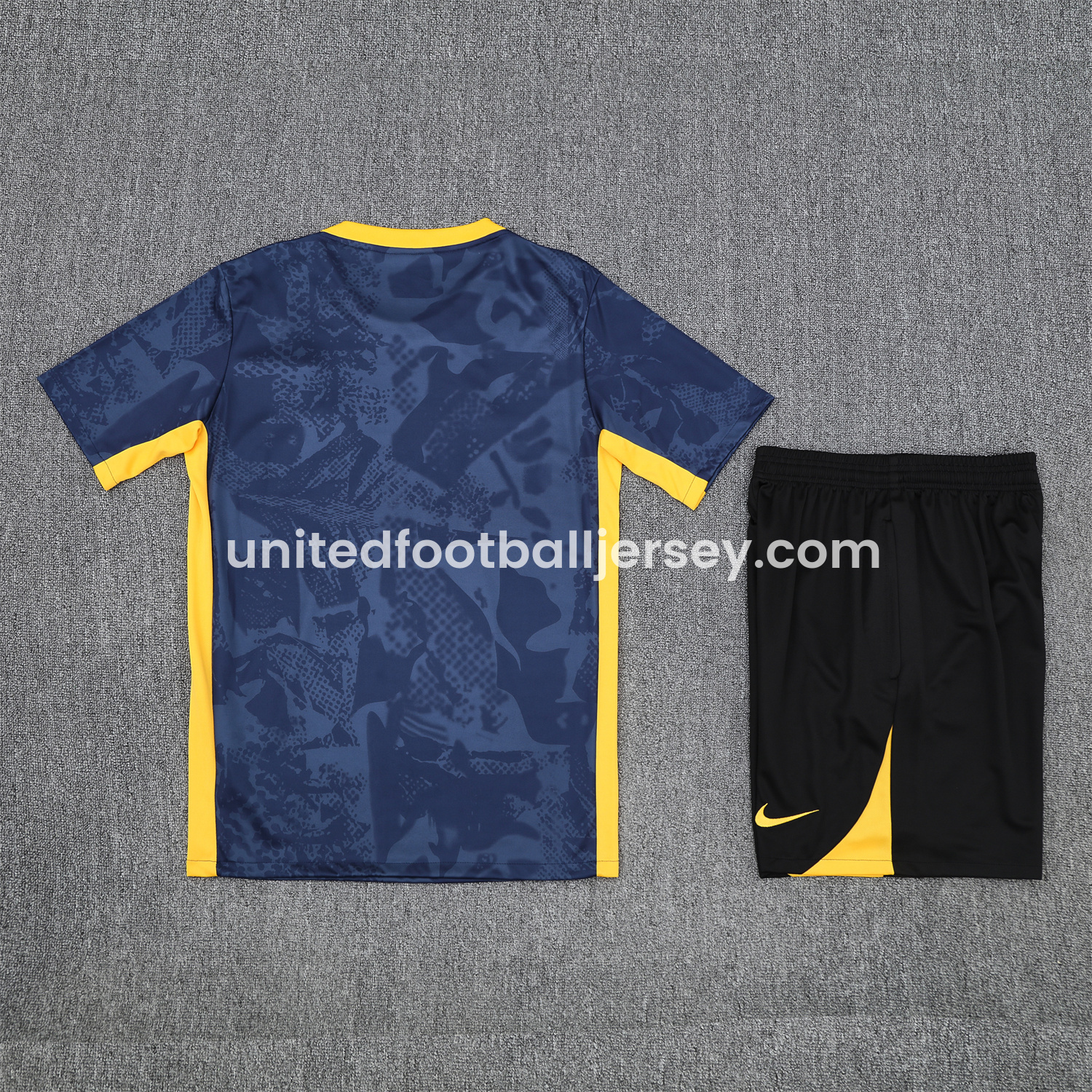 unitedfutballjersey-Inter Milan 25-26 Short-Sleeve Training Set - Deep Blue Camouflage
