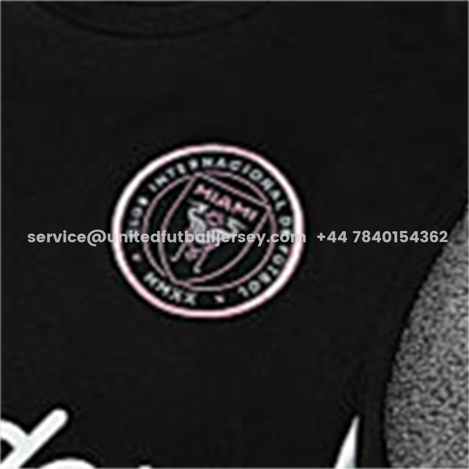 unitedfutballjersey-INT M.A.M 25-26 Vest Training Set - Black And Light Grey Vest & Black Shorts