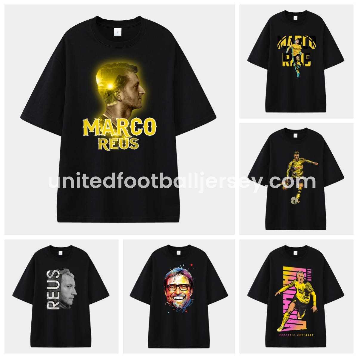 unitedfutballjersey-Dortmund Unisex Pure Cotton T-shirt