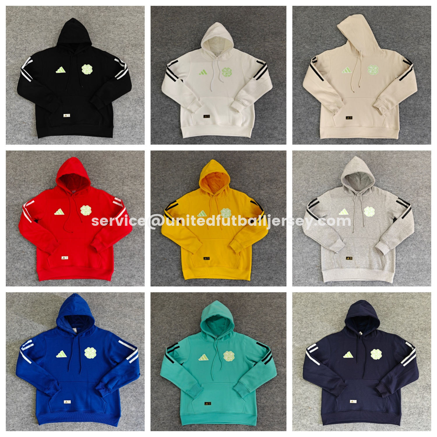 unitedfutballjersey-Celtic 25-26 Home Unisex Pullover Hoodie