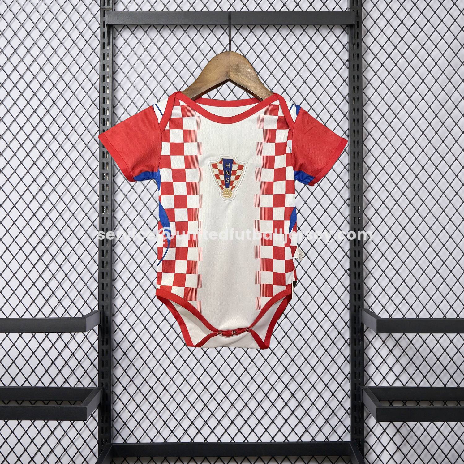 unitedfutballjersey-Croatia 2026 Home Baby Crawling Suit