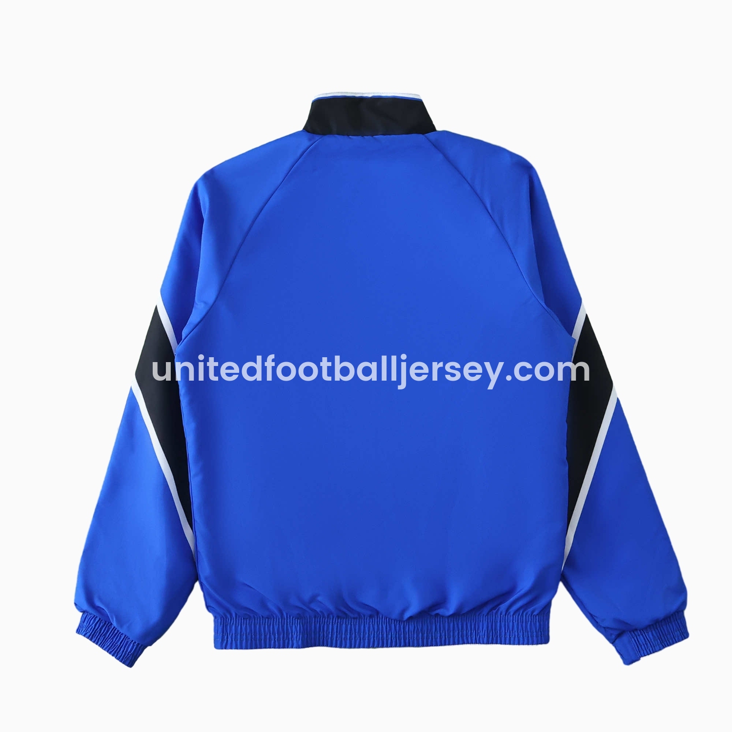 unitedfutballjersey-Retro Manchester United 1996 Double Sided Reversible Windbreaker - Blue & Green