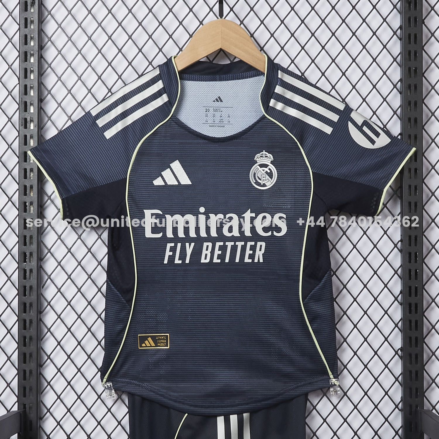 unitedfutballjersey-Real Madrid 25-26 Away Kids Kit - Player Version
