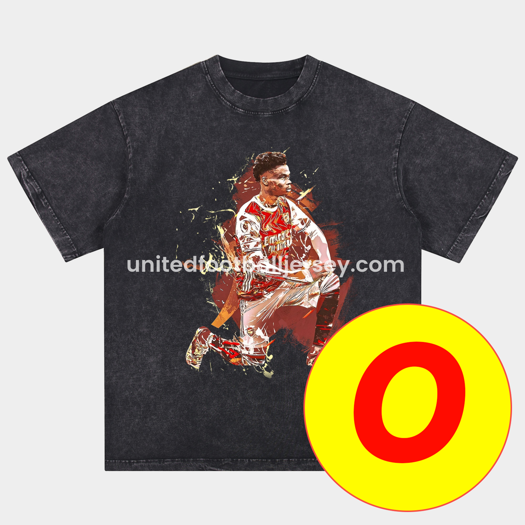 unitedfutballjersey-Arsenal Henry Wenger Saka Gunners Oversized Washed T-Shirt