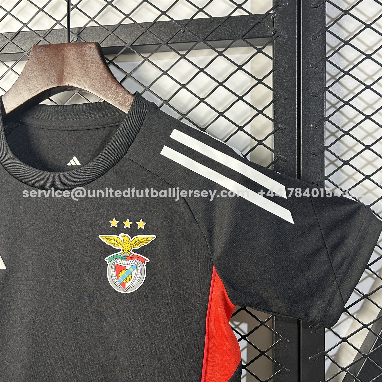 unitedfutballjersey-Benfica 25-26 Black Training Kids Kit
