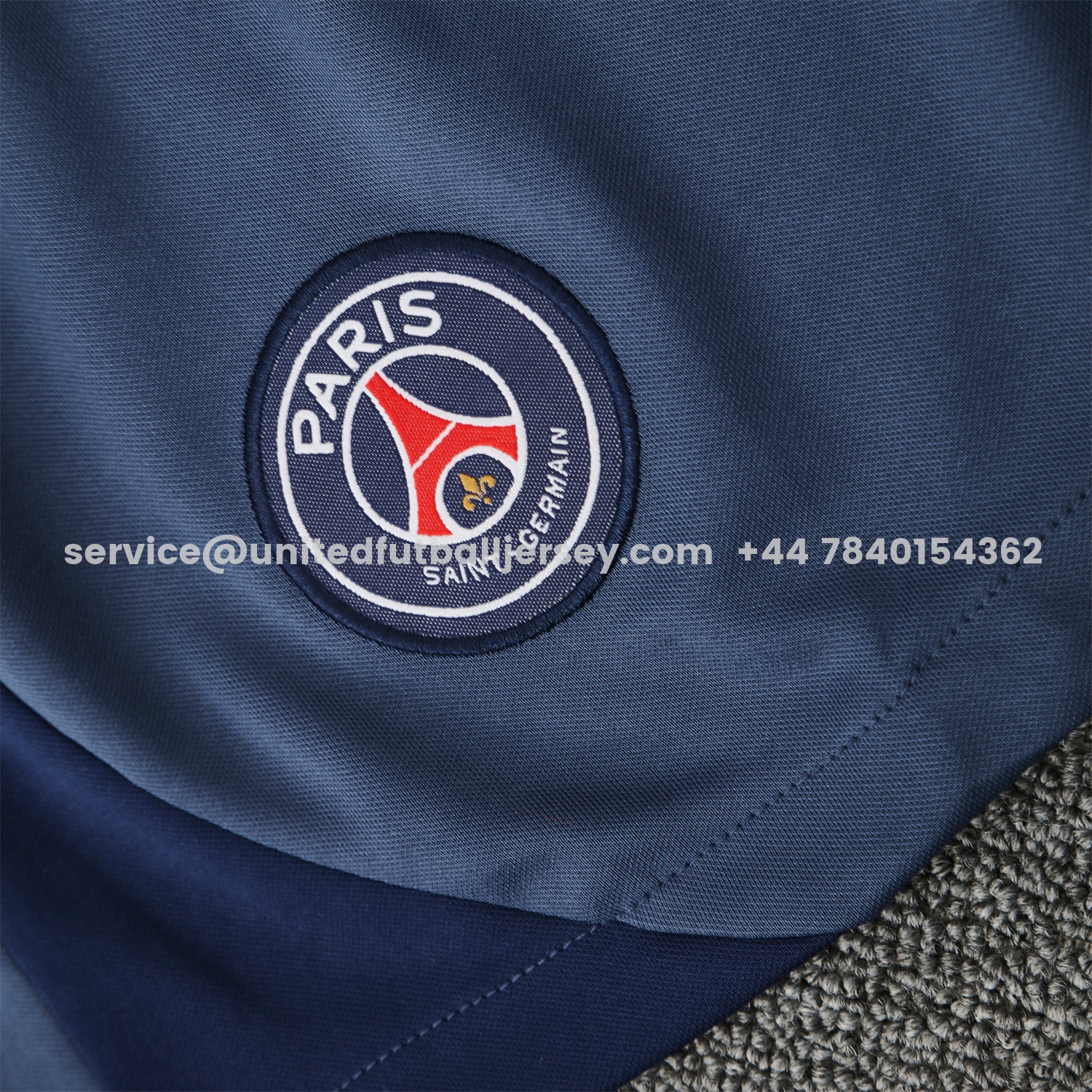 unitedfutballjersey-Paris Saint-Germain PSG 25-26 Vest Training Set - Deep Blue Vest & Deep Blue Shorts