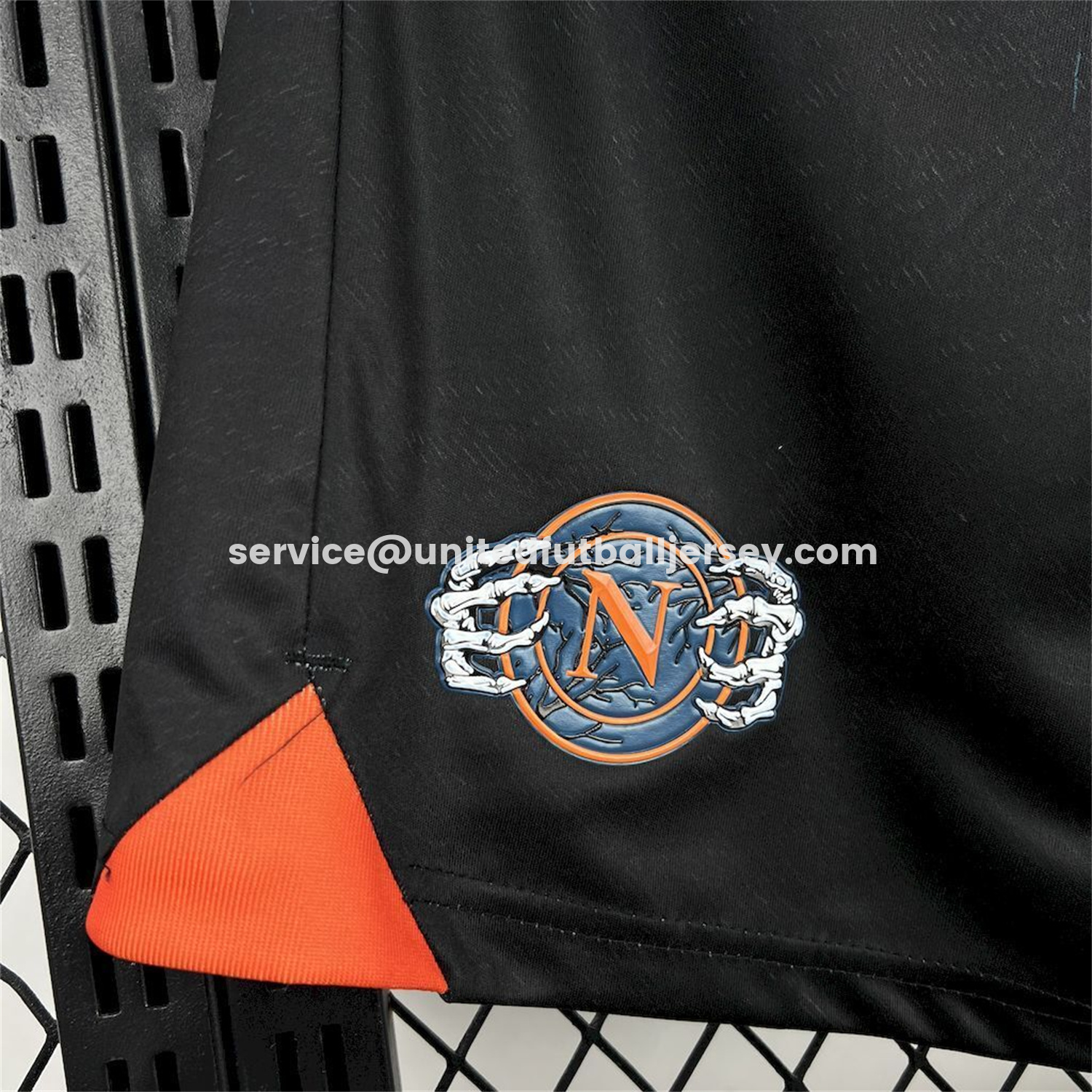 unitedfutballjersey-Napoli 25-26 Halloween Black Shorts - Fans Version