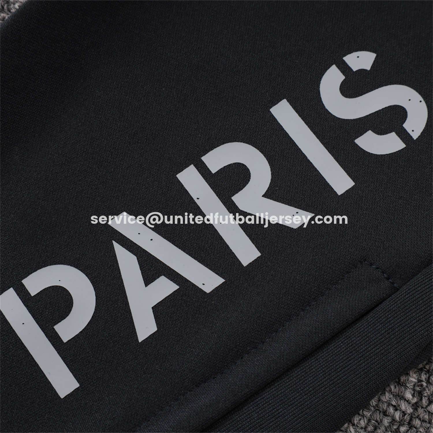 unitedfutballjersey-Paris Saint-Germain PSG 25-26 Jacket Training Tracksuit - Pure Black top & Pants