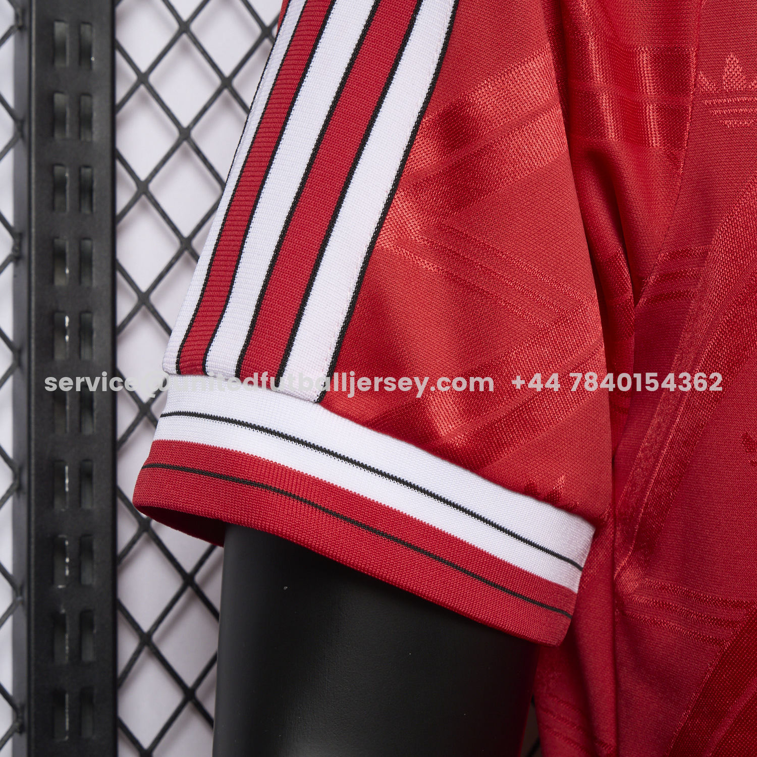 unitedfutballjersey-Retro Manchester United 1986-88 Home Remake Jersey - Player Version