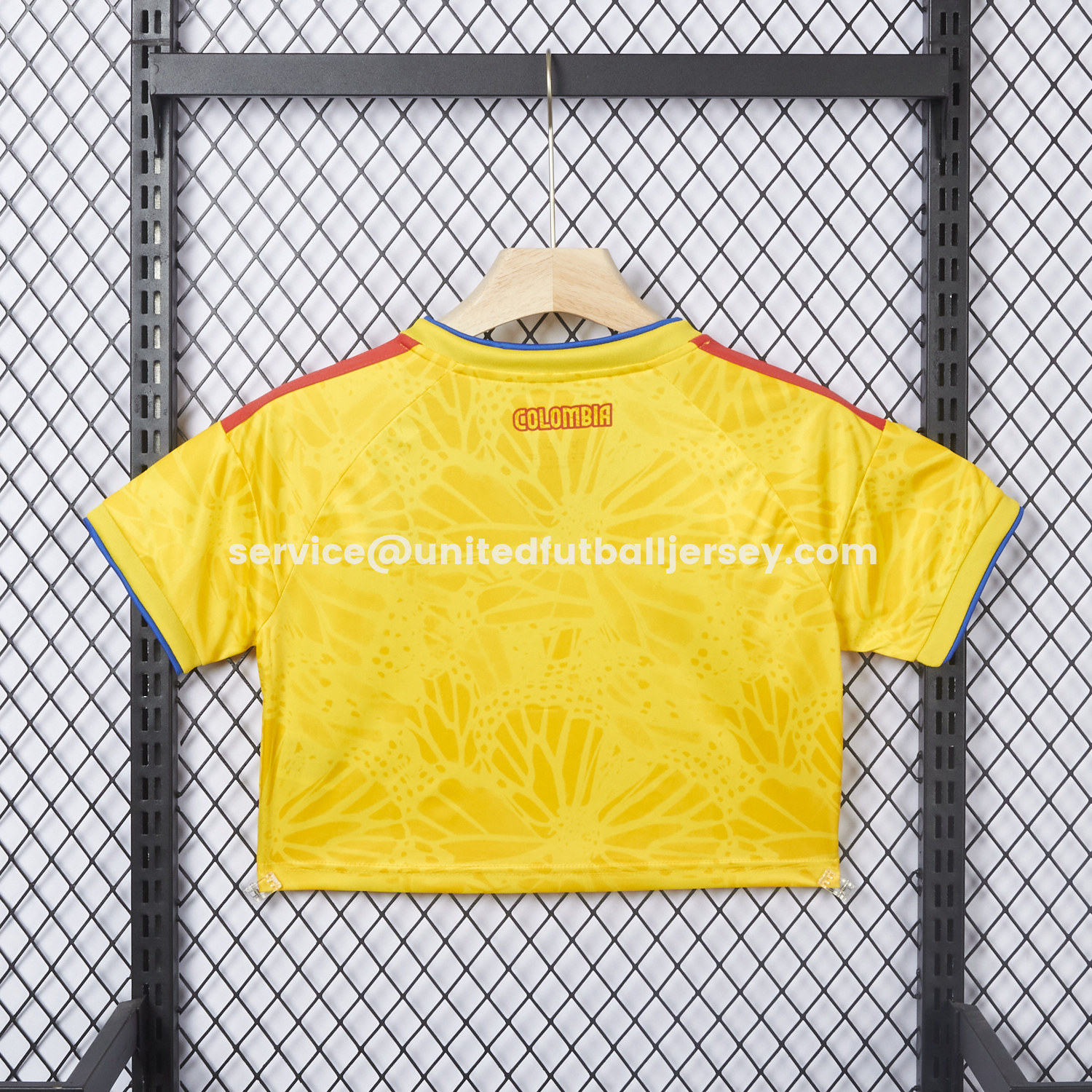 unitedfutballjersey-Women's Colombia 2026 Home Cropped Jersey