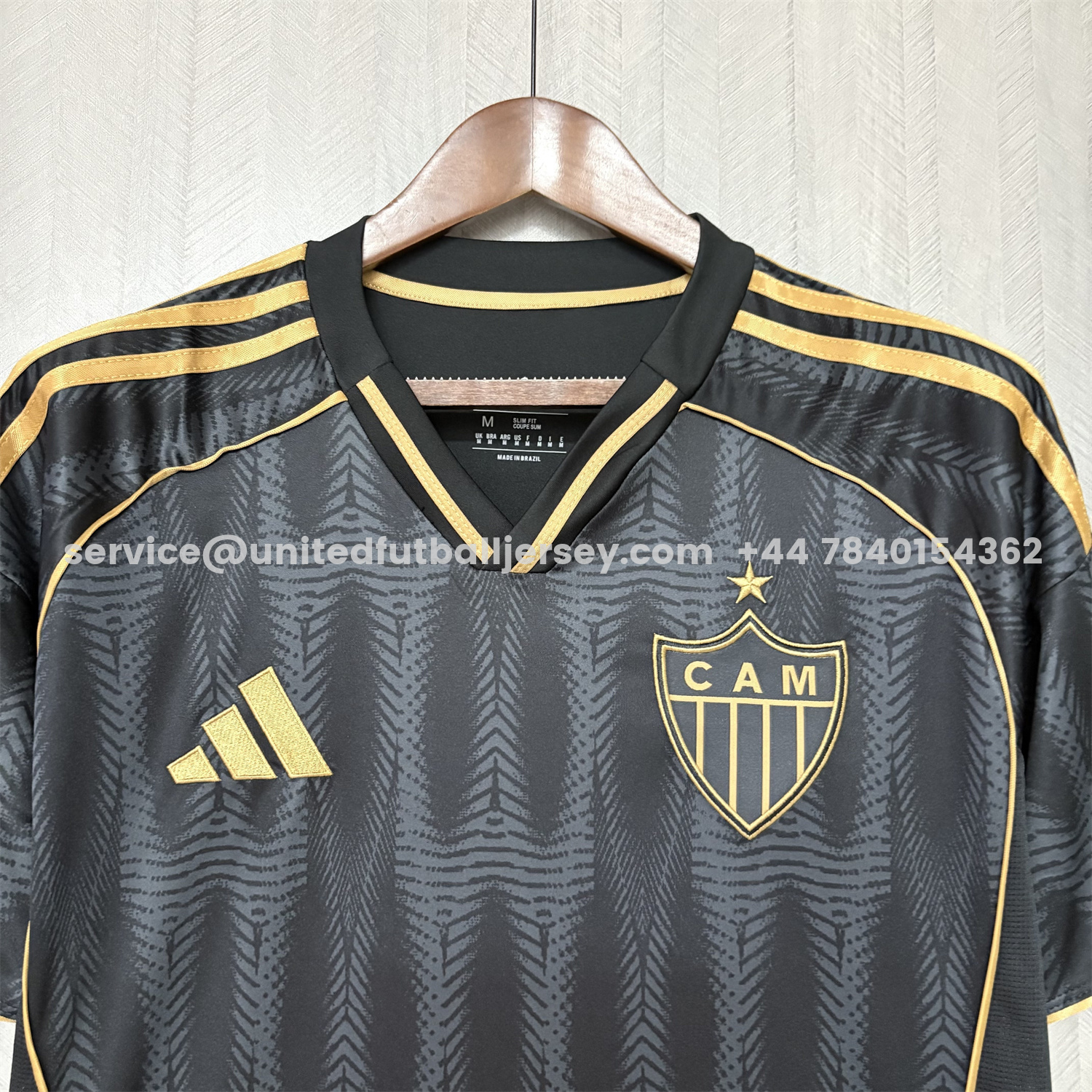 unitedfutballjersey-Atletico Mineiro 25-26 Third Black And Gold Jersey - Fans Version