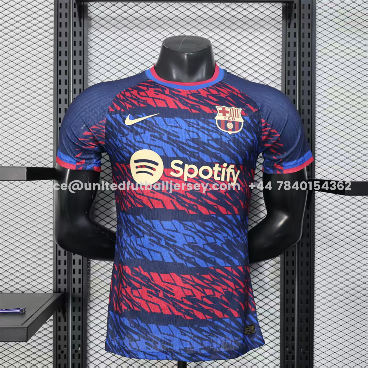 unitedfutballjersey-Barcelona 25-26 Red And Blue Surround Special Jersey - Player Version