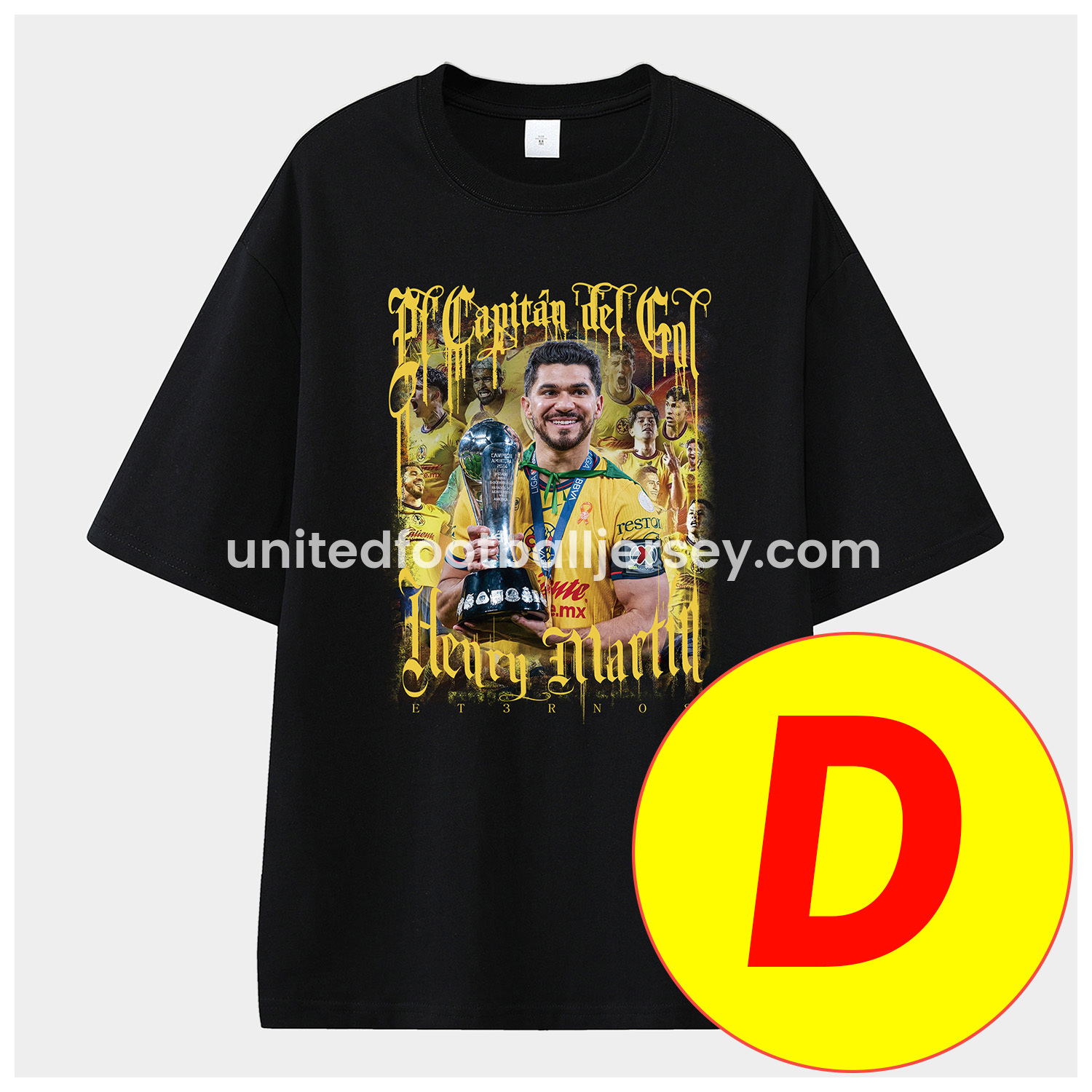 unitedfutballjersey-Club América Triple Championship Unisex Pure Cotton T-shirt