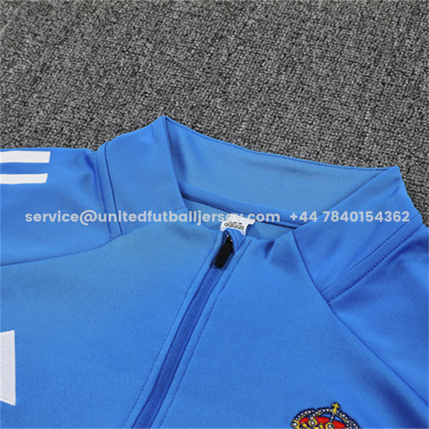 unitedfutballjersey-Real Madrid 25-26 Kids Long Sleeve Training Set - Bright Blue Top & Pants