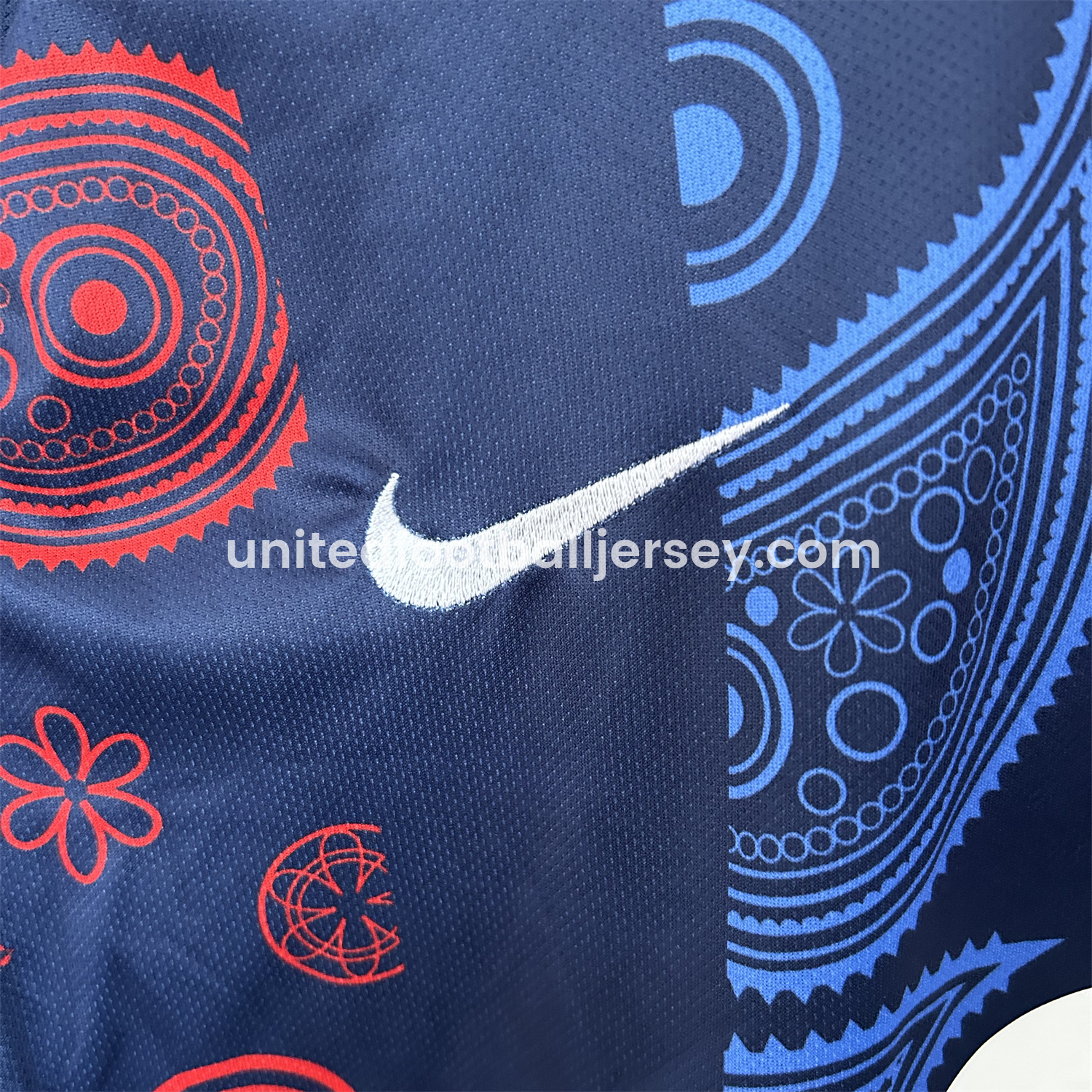 unitedfutballjersey-Barcelona 25-26 Paisley Patterns Blue Special Edition Jersey - Fans Version
