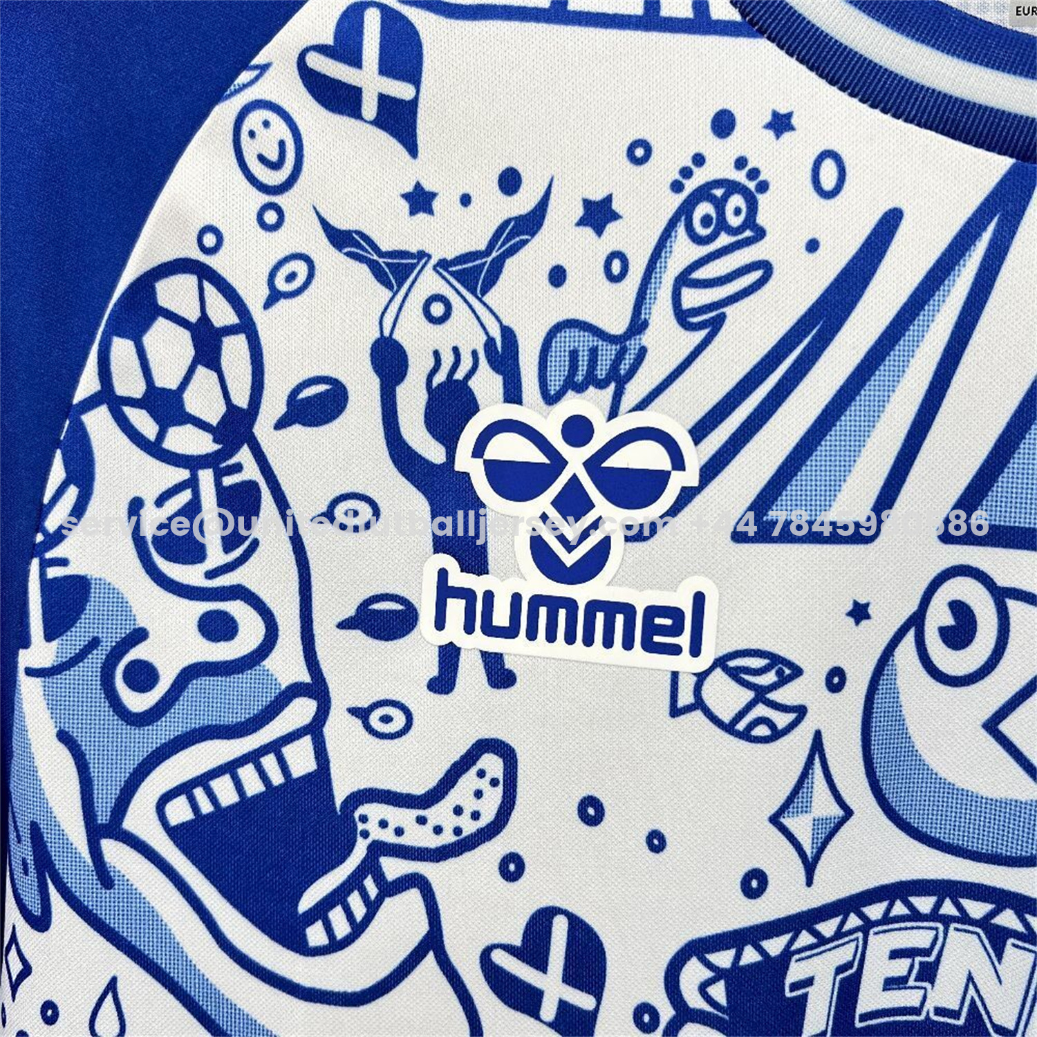unitedfutballjersey-Tenerife 25-26 Blue Graffiti Special Edition Jersey - Fans Version