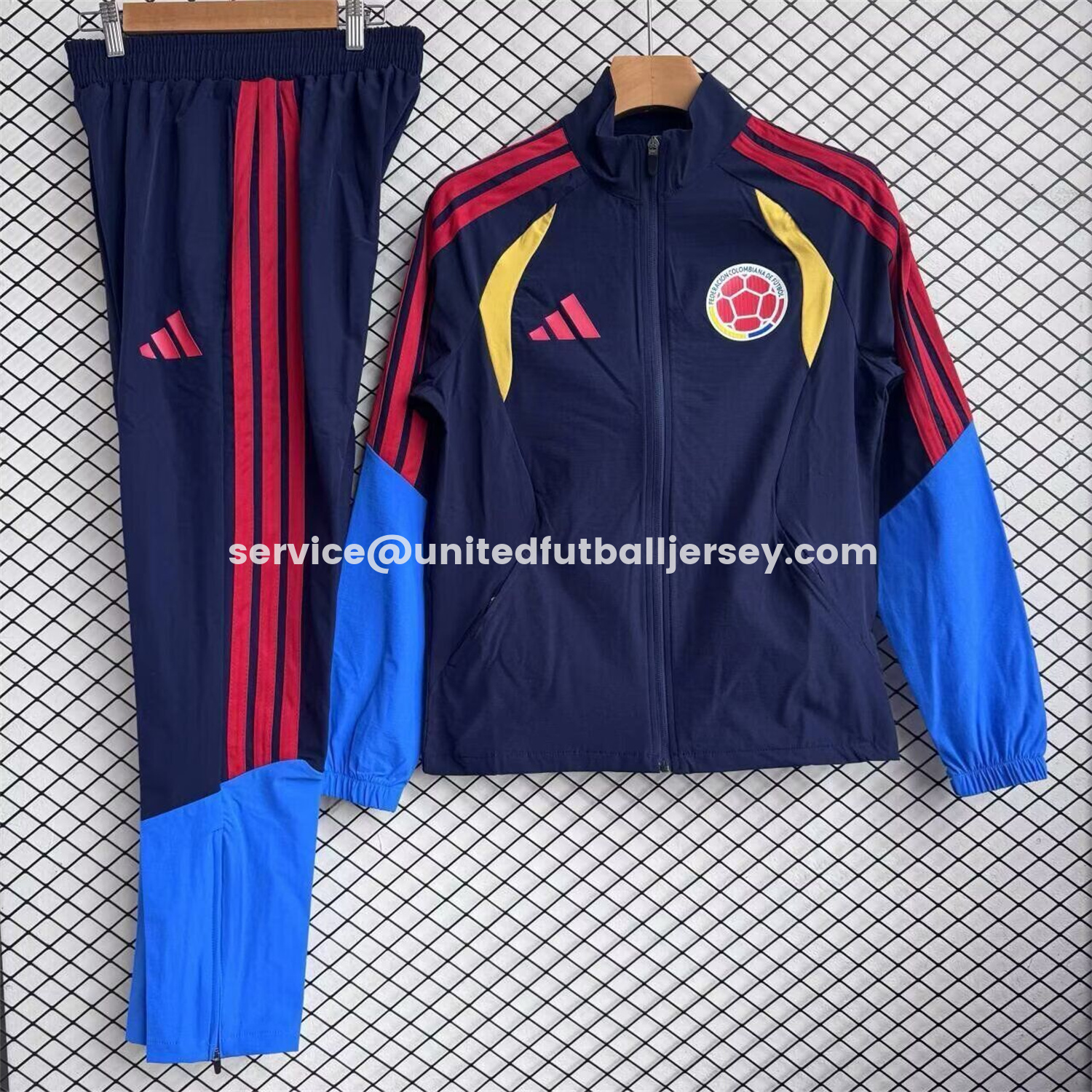 unitedfutballjersey-Colombia 2026 Windbreaker Training Set - Four Colors Top and Pants