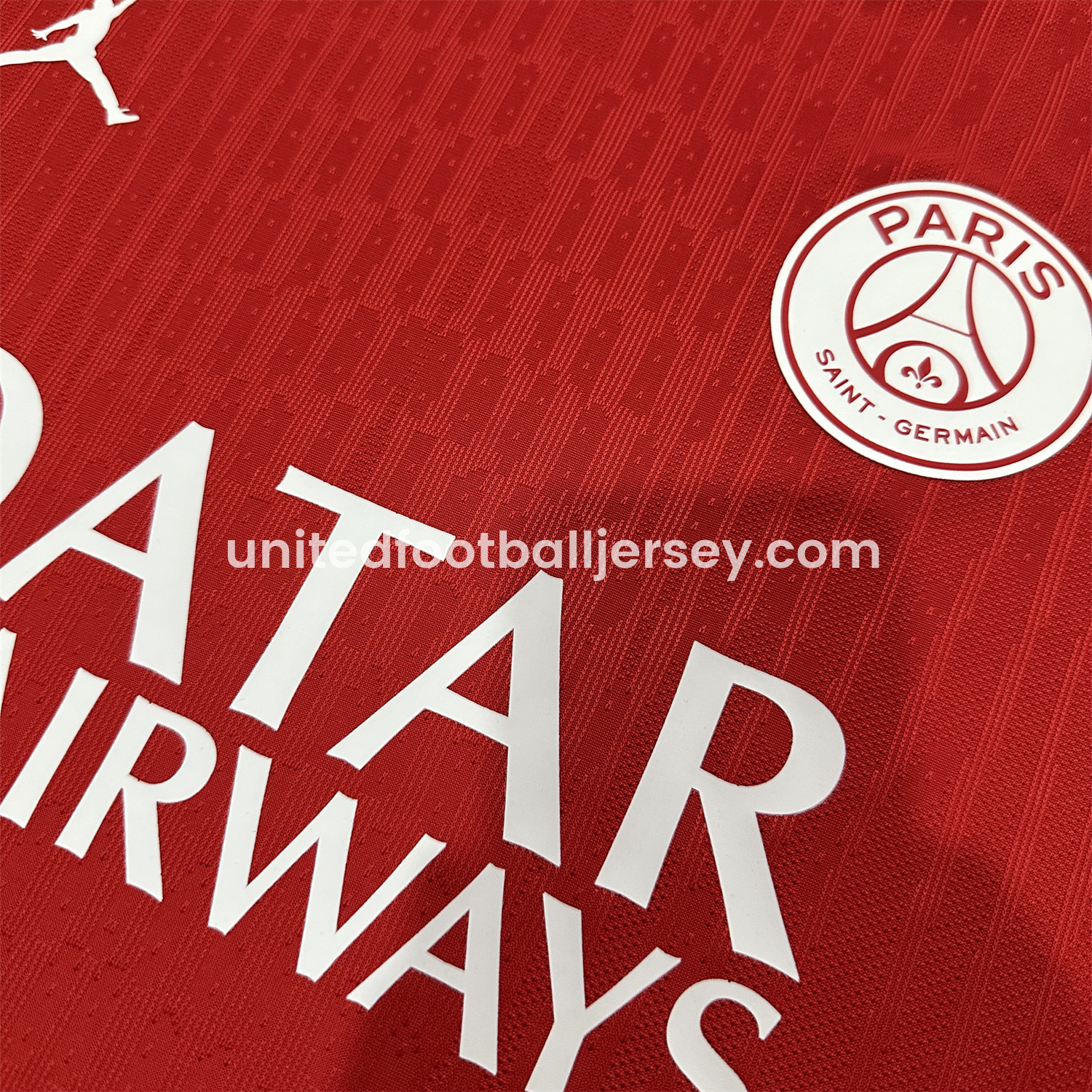 unitedfutballjersey-Paris Saint-Germain PSG X JD 24-25 Red Special Edition Jersey - Player Version