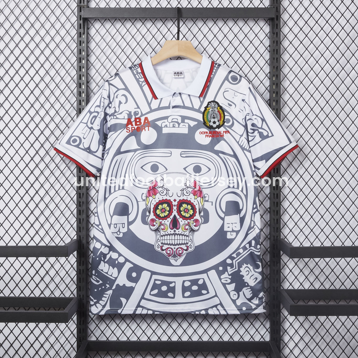 unitedfutballjersey-Retro Mexico 1998 Away Grey Special Edition Jersey
