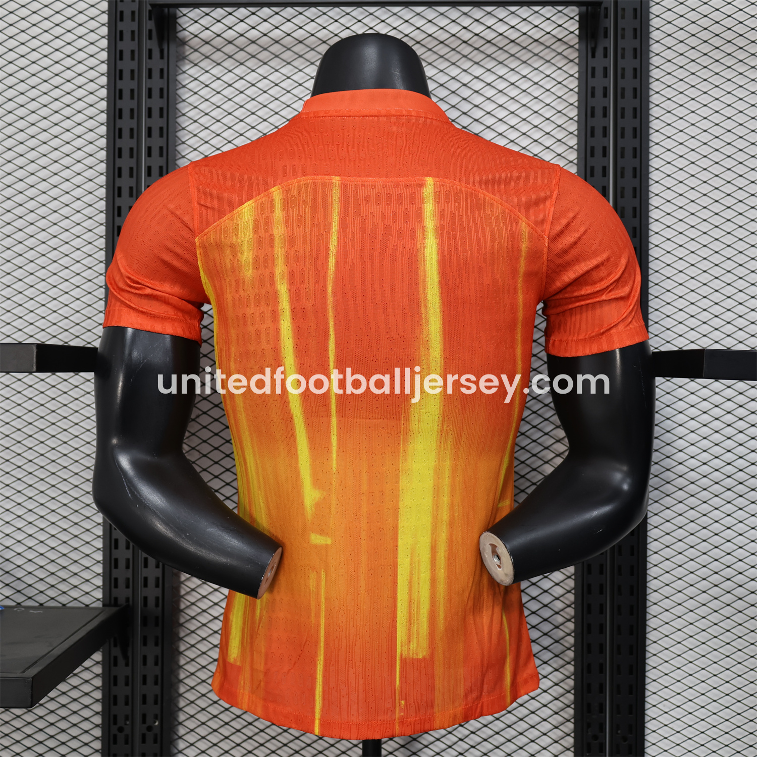 unitedfutballjersey-Barcelona 25-26 Spotify Orange & Yellow Special Jersey - Player Version