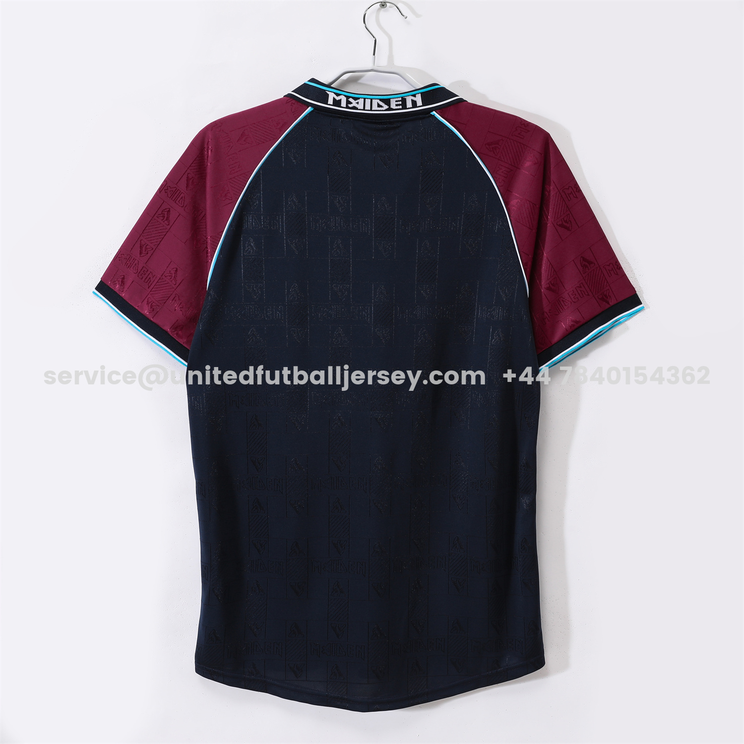 unitedfutballjersey-Retro West Ham United 1999 Iron Maiden Home Jersey