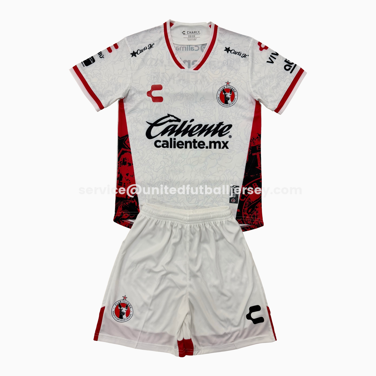 unitedfutballjersey-Club Tijuana 25-26 Away Men's Adult Jersey Set - Fans Version