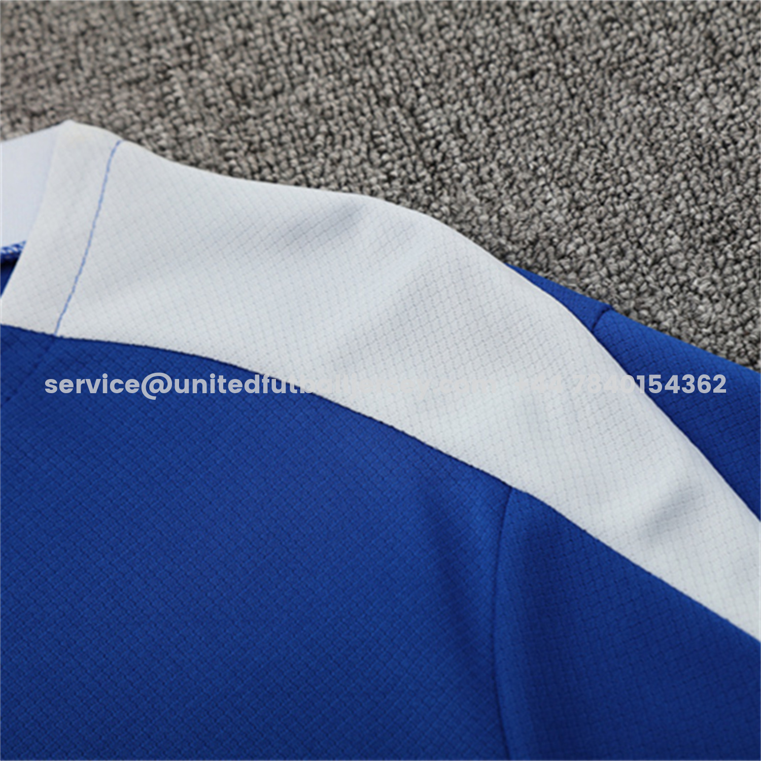 unitedfutballjersey-C.H.E.L.S.E.A 25-26 Kids Short-Sleeve Training Set - Blue Top & Black Shorts