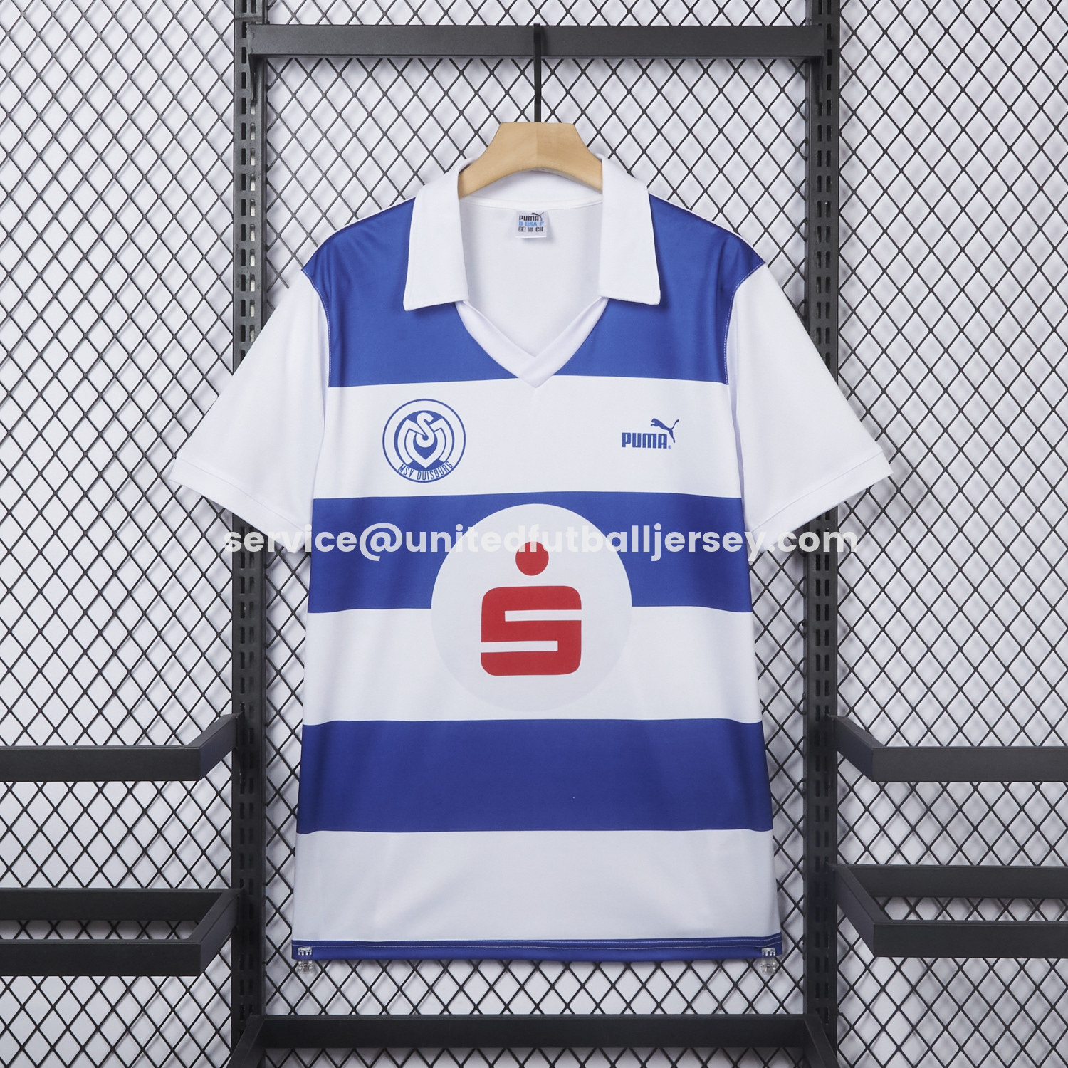 unitedfutballjersey-Retro Duisburg 1990-91 Home Jersey