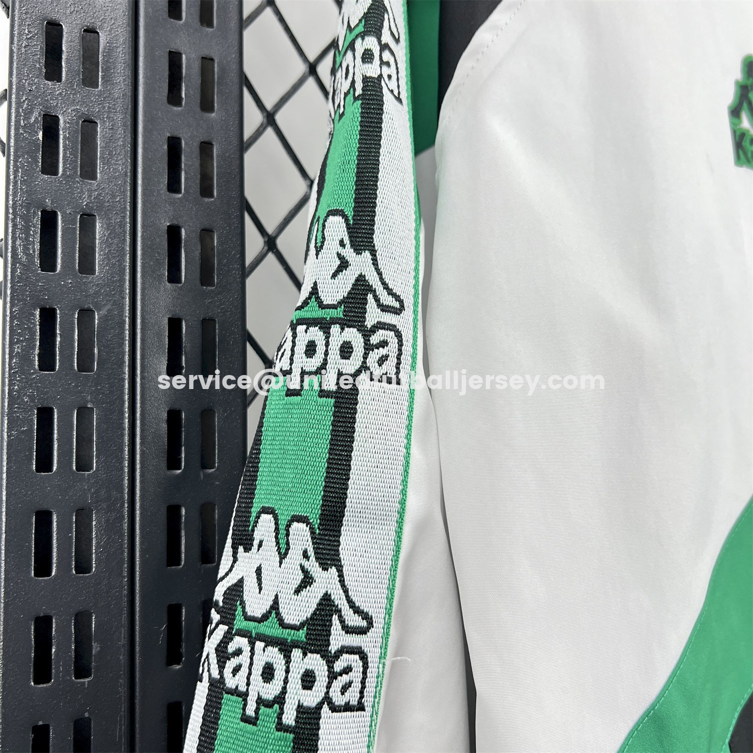 unitedfutballjersey-Retro Real Betis 1995-96 Black And White Windbreaker