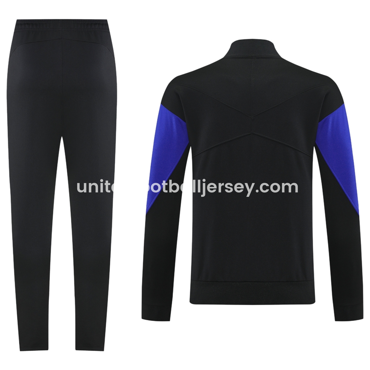 unitedfutballjersey-Barcelona 25-26 Jacket Training Tracksuit - Black top & Black Pants