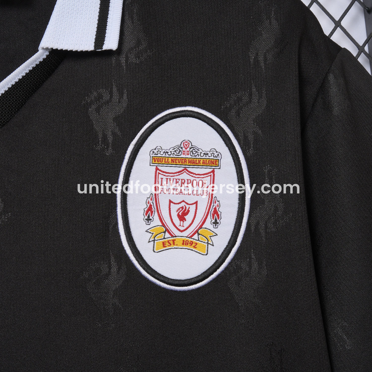 unitedfutballjersey-Retro Liver.pool 1996-97 Black Special Jersey
