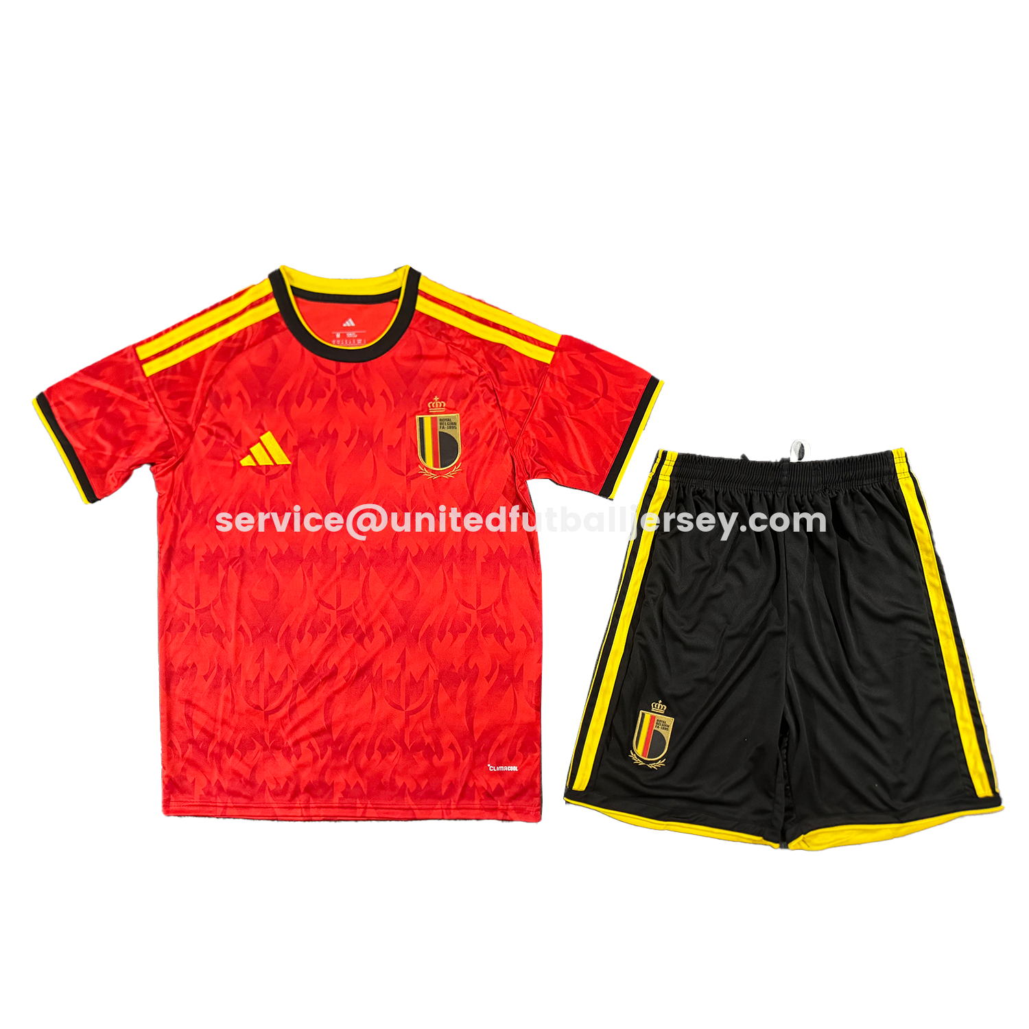 unitedfutballjersey-Belgium 2026 Home Men's Adult Jersey Set - Fans Version