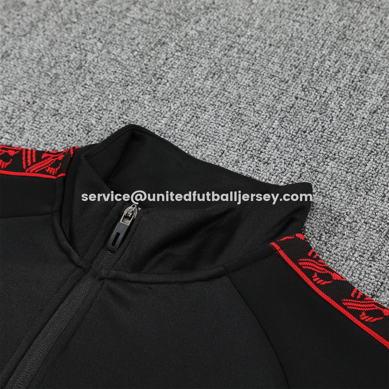 unitedfutballjersey-AC Milan 25-26 Jacket Training Tracksuit - Black top & Pants