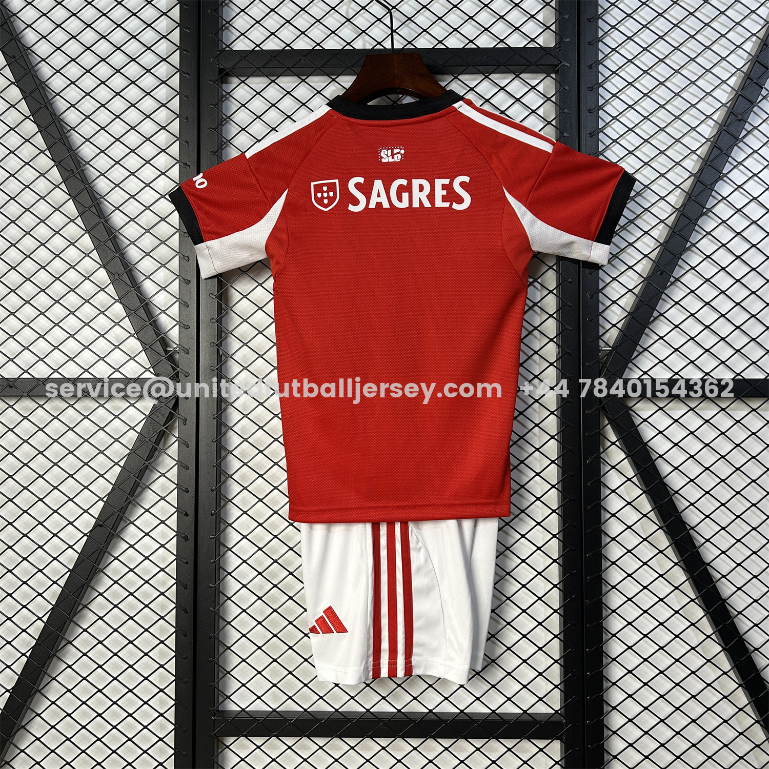 unitedfutballjersey-Benfica 25-26 Home Kids Kit